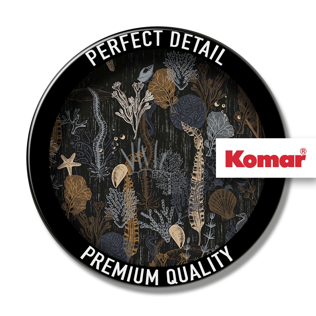 Komar Fototapete »Digitaldruck Vlies -  Deep Delight - Grösse 500 x 250 cm« bedruckt | floral | geblümt | gemustert | tropisch glatt Wohnzimmer, Schlafzimmer