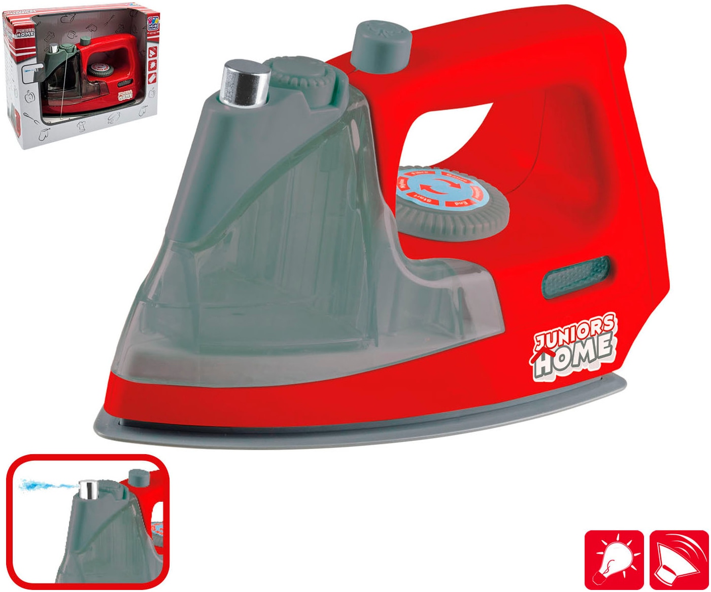 Happy People Kinder-Haushaltsset »Waschmaschine und Bügeleisen« mit Licht- und Soundeffekt