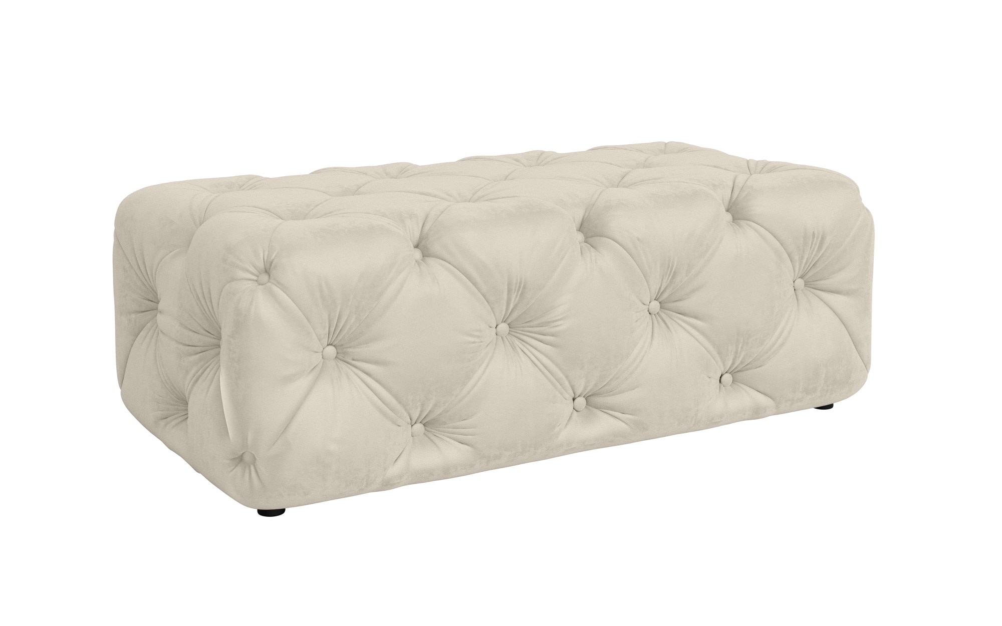 Home affaire Tabouret rembourré »FOLLINA« tabouret rembourré avec capitonnage classique Chesterfield