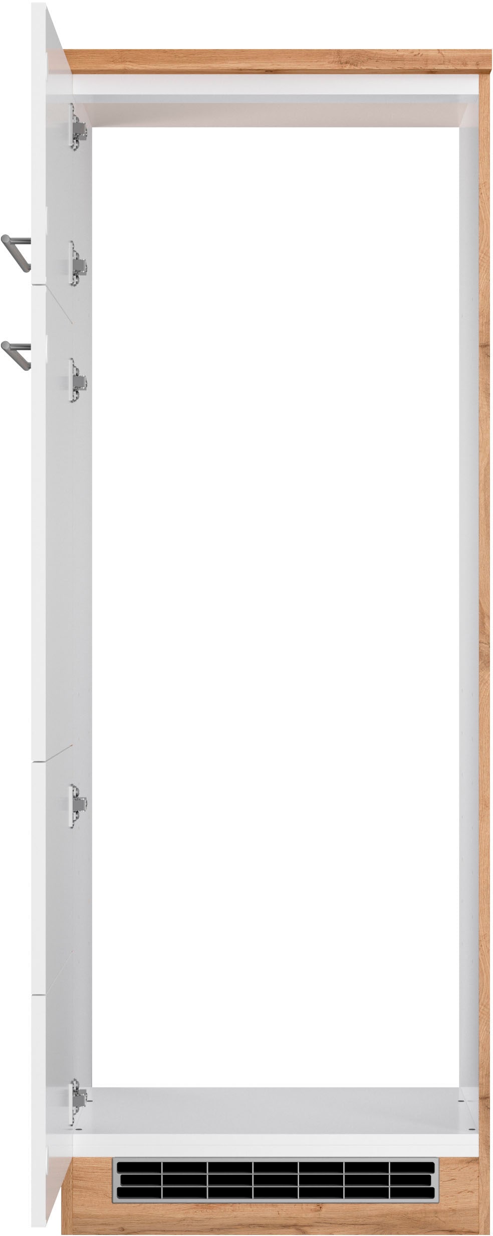 KOCHSTATION Armoire réfrigérée encastrable »KS-Wien« devants cloutés au look élégant
