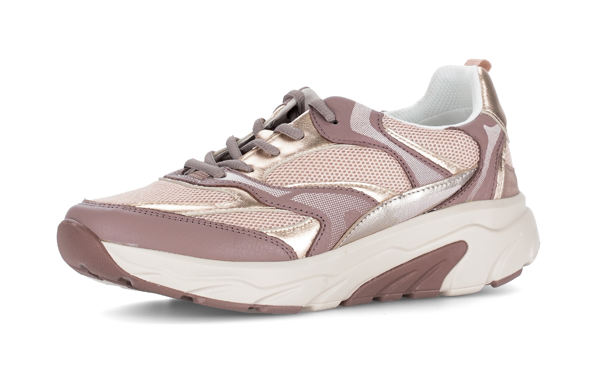 rollingsoft Baskets compensées  , chaussure de loisirs, chaussure basse, chaussure à lacets avec semelle rollingsoft