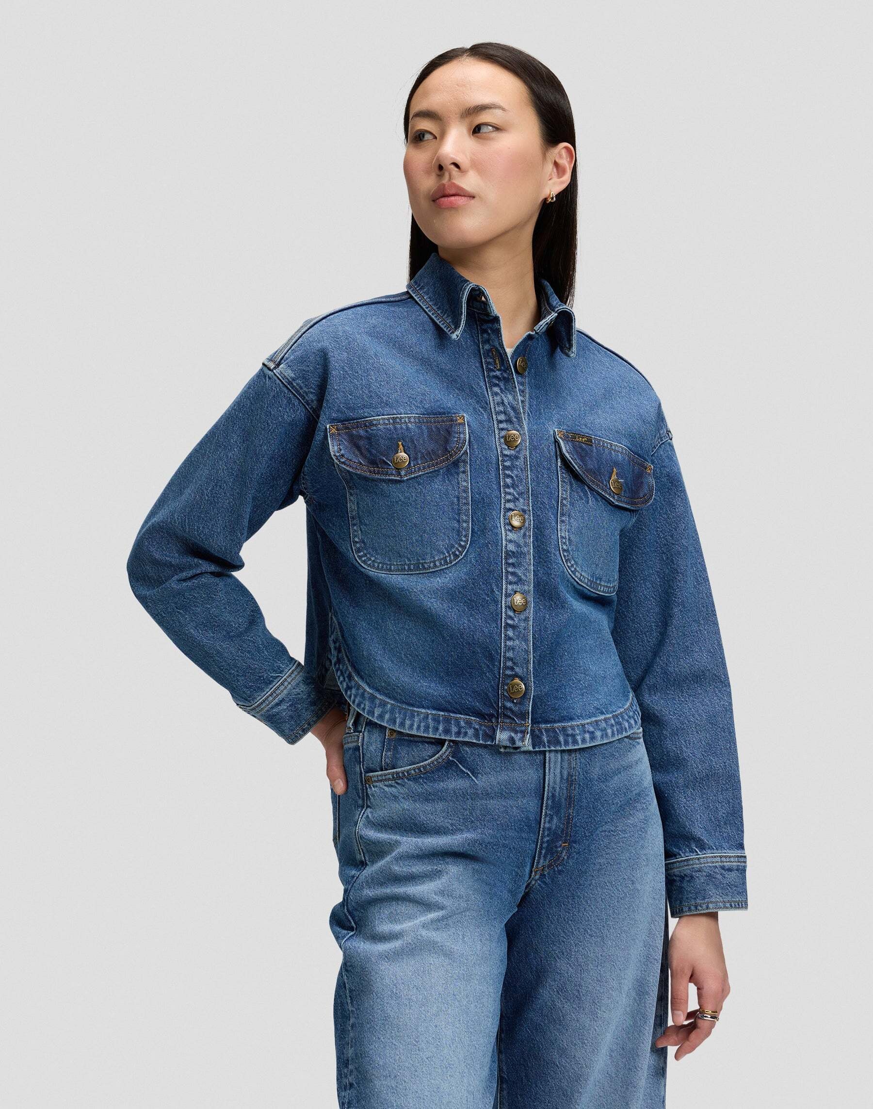 Lee® Blouse en jean »Lee Jeanshemd Flap Pocket«