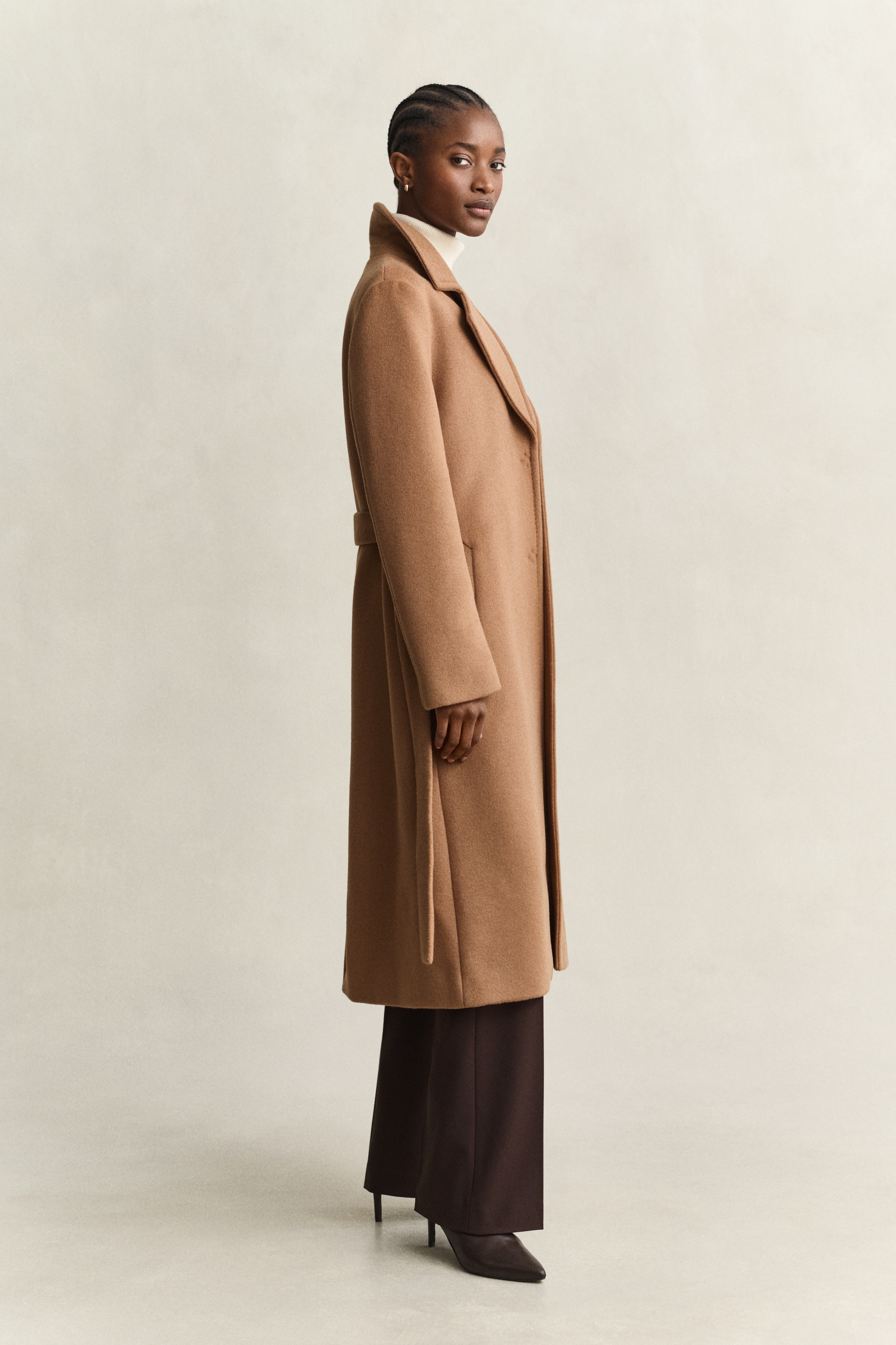 Gant Manteau en laine »BELTED WOOL BLEND« Reverskragen, mit Bindegürtel