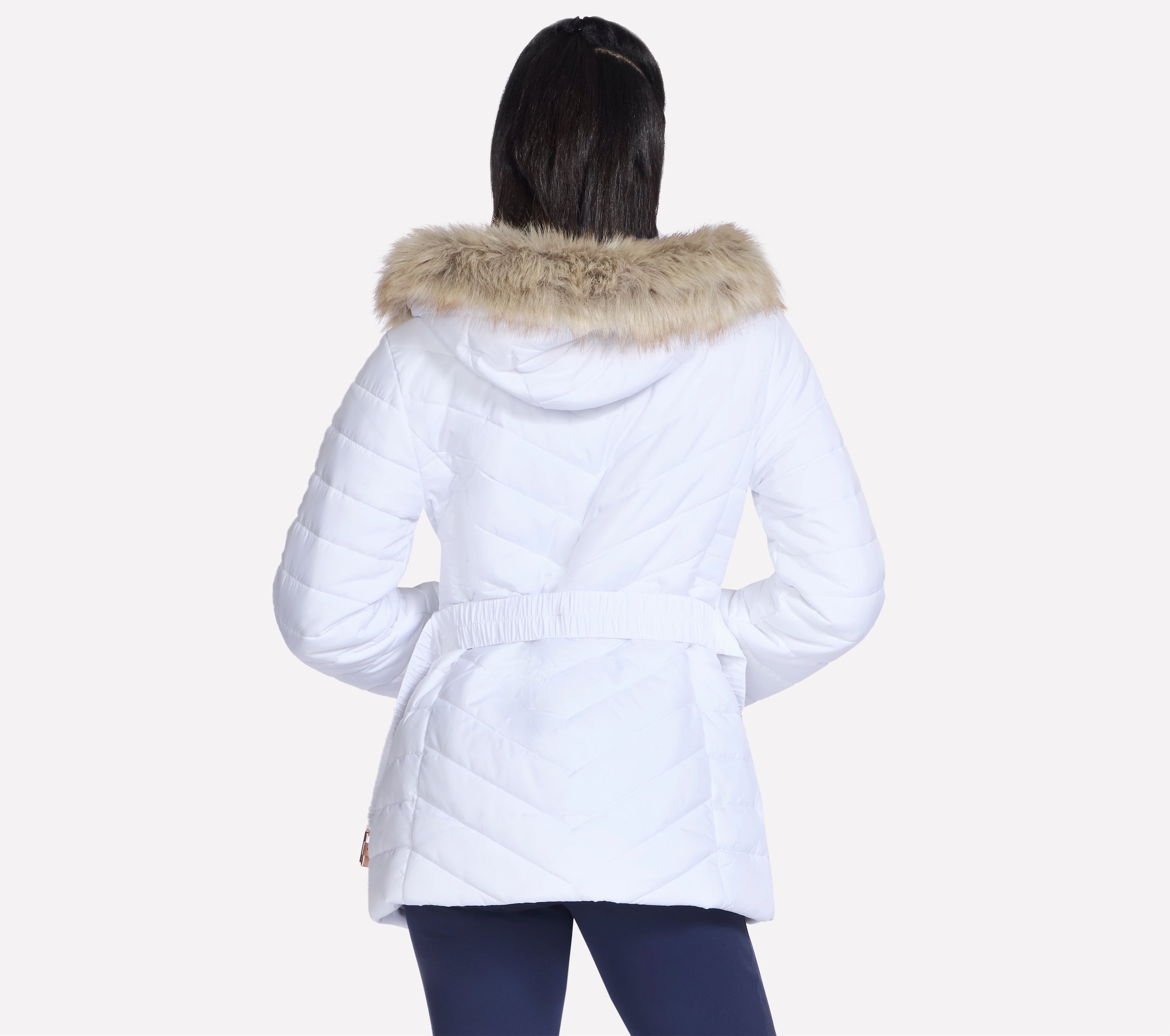 Skechers Veste d'hiver »ON-THE-GO BELTED PARKA« avec capuche avec ceinture, en matériau GO SHIELD™ Cozy Fit®