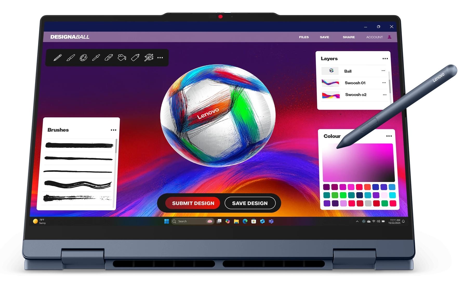 Lenovo Notebook »IdeaPad 5 2-in-1 14AGP11 Copilot+ PC (AMD)« / 14 ″ AMD Ryzen™ AI 7 Integrierte NPU (Neural Processing Unit)