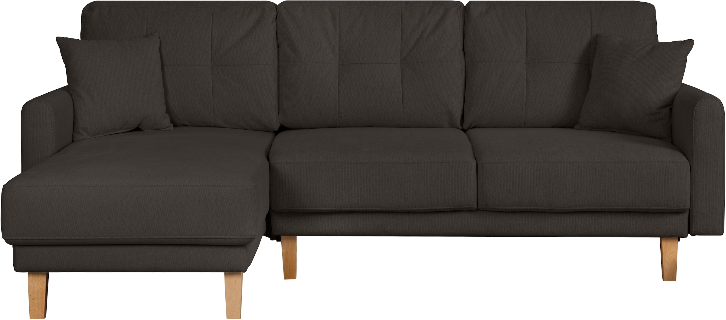 Home affaire Ecksofa »TRIPLO optionale Schlafsofa mit Bettkasten, Masse B/T/H: 234/164/89 cm« L-Form wahlweise mit Bettfunktion - Liegefläche 132x210 cm