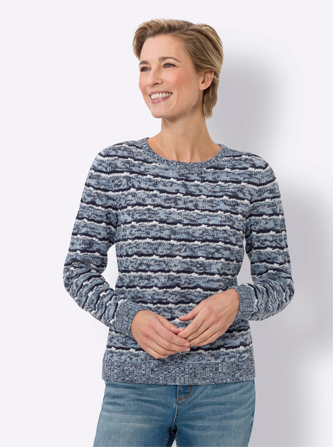 Classic Basics Pull en tricot »Langarm-Pullover«