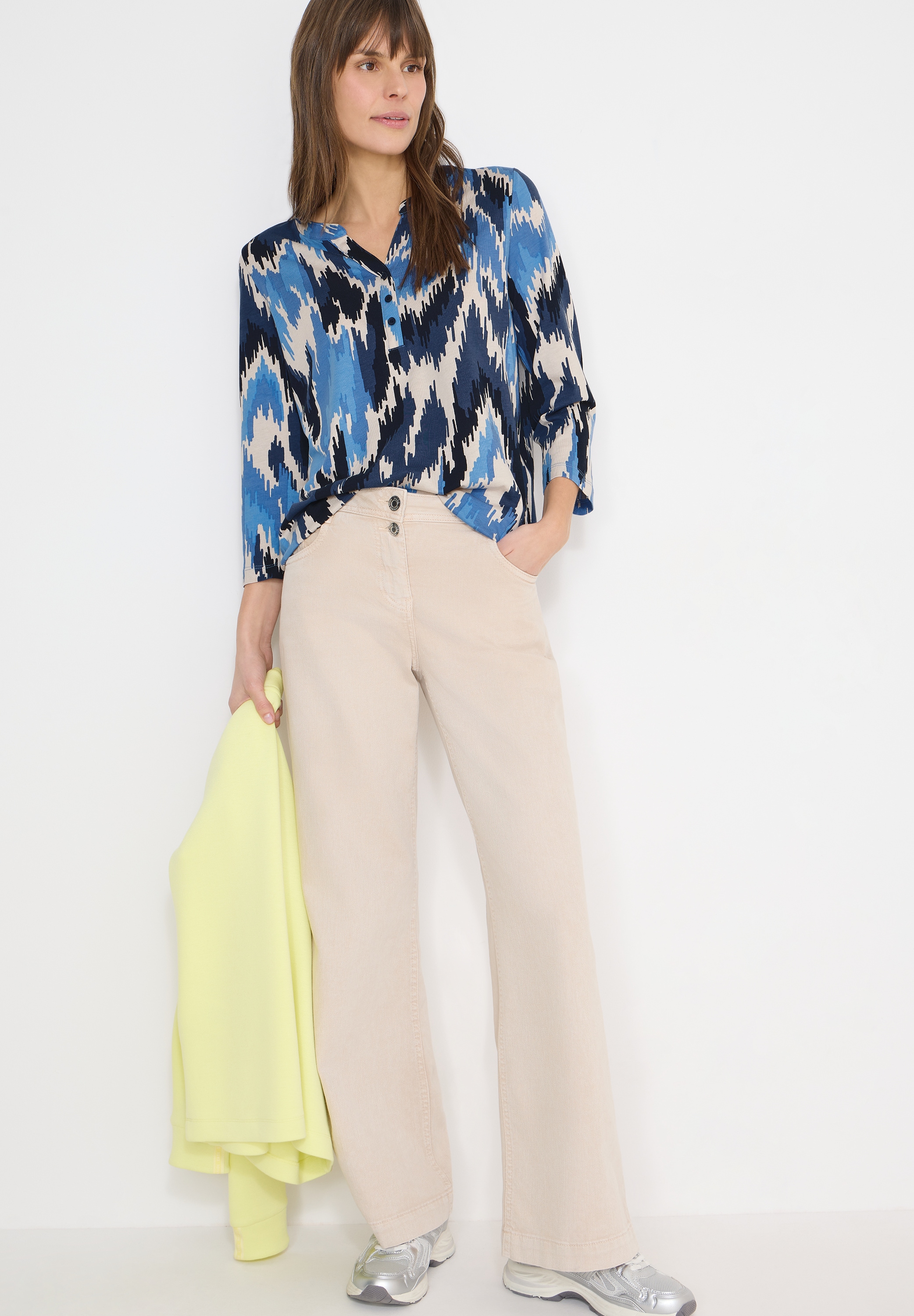 Cecil T-shirt à manches 3/4 mit grafischem Muster und im Tunika-Look