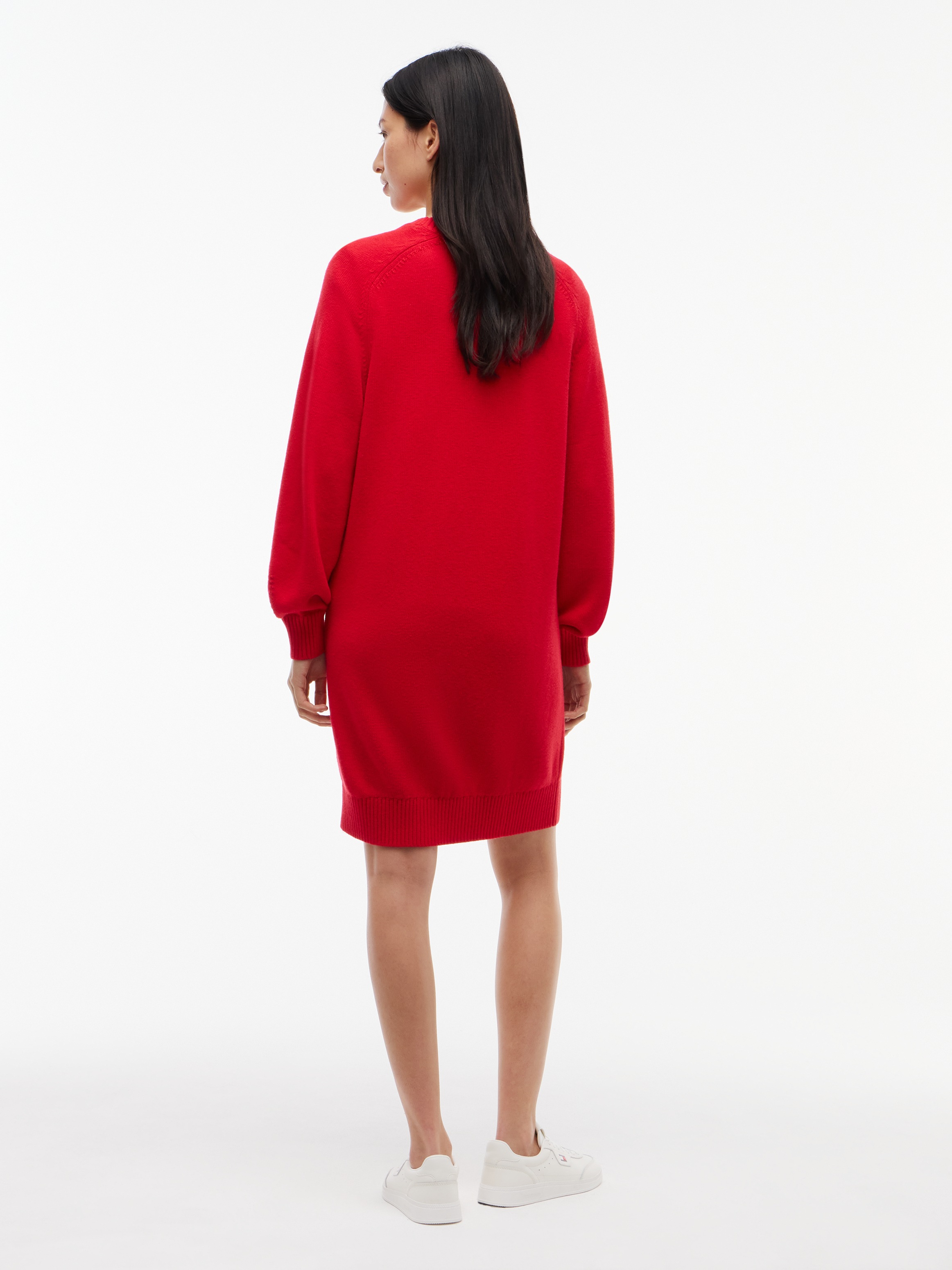 Tommy Jeans Sweatkleid »TJW SWEATER FLAG DRESS EXT« Baumwollmischung