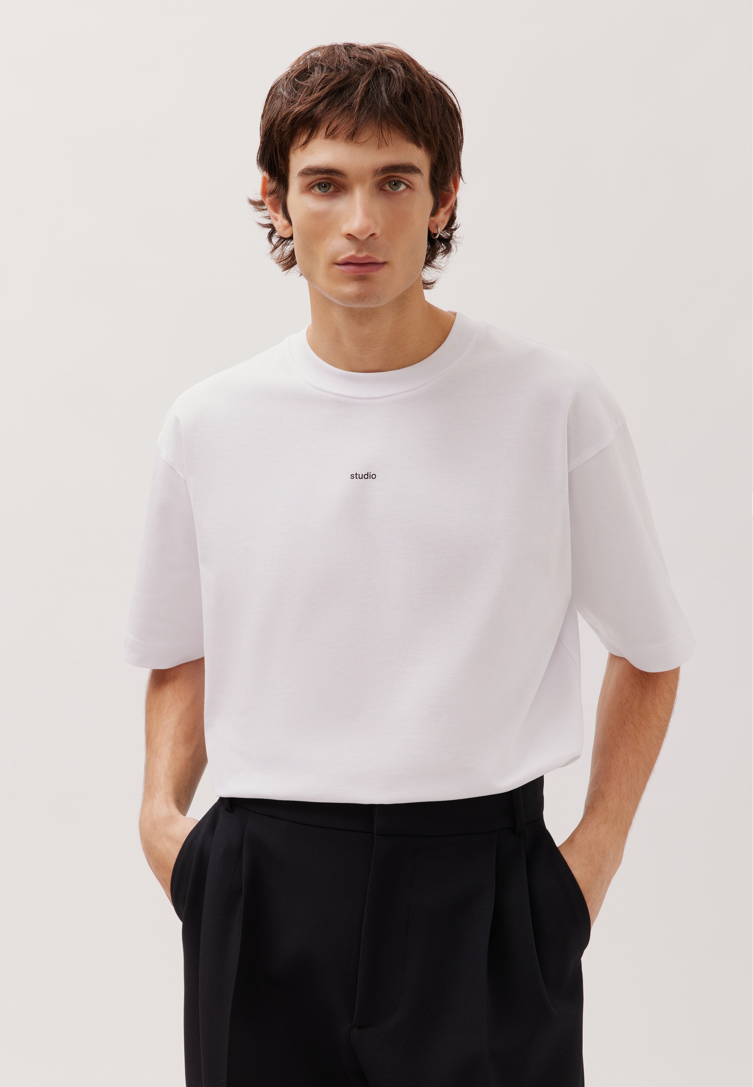 studio seidensticker T-shirt »Studio« 1/2 Rundhals Uni