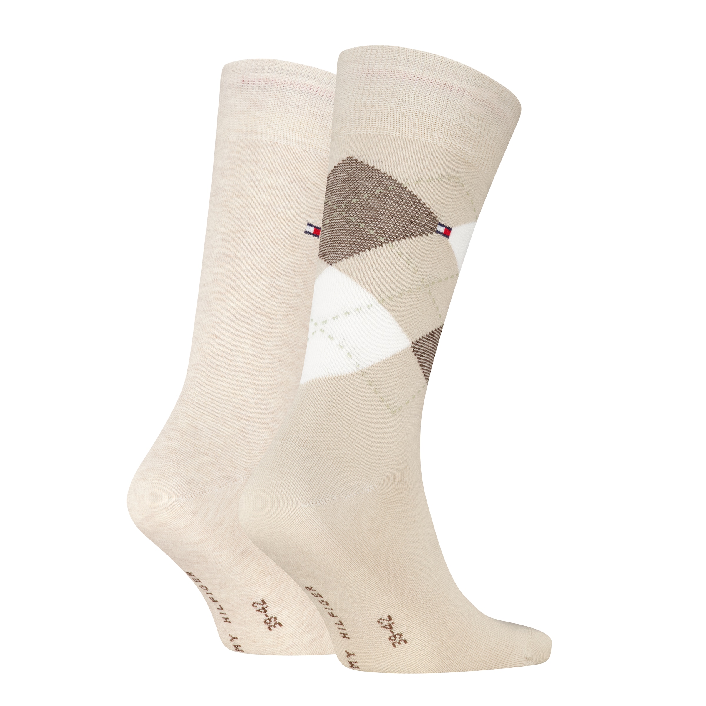 Tommy Hilfiger Socken »TH MEN SOCK CHECK 2P« 2 Paar, 2 Paar tlg. mit klassischem Argyle-Design,