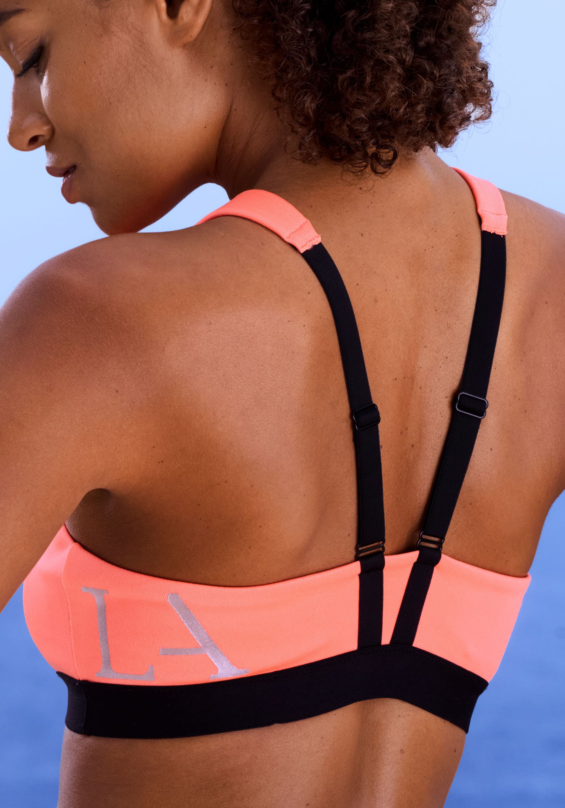 LASCANA ACTIVE Soutien-gorge de sport sans armature, avec fermeture éclair & larges bretelles