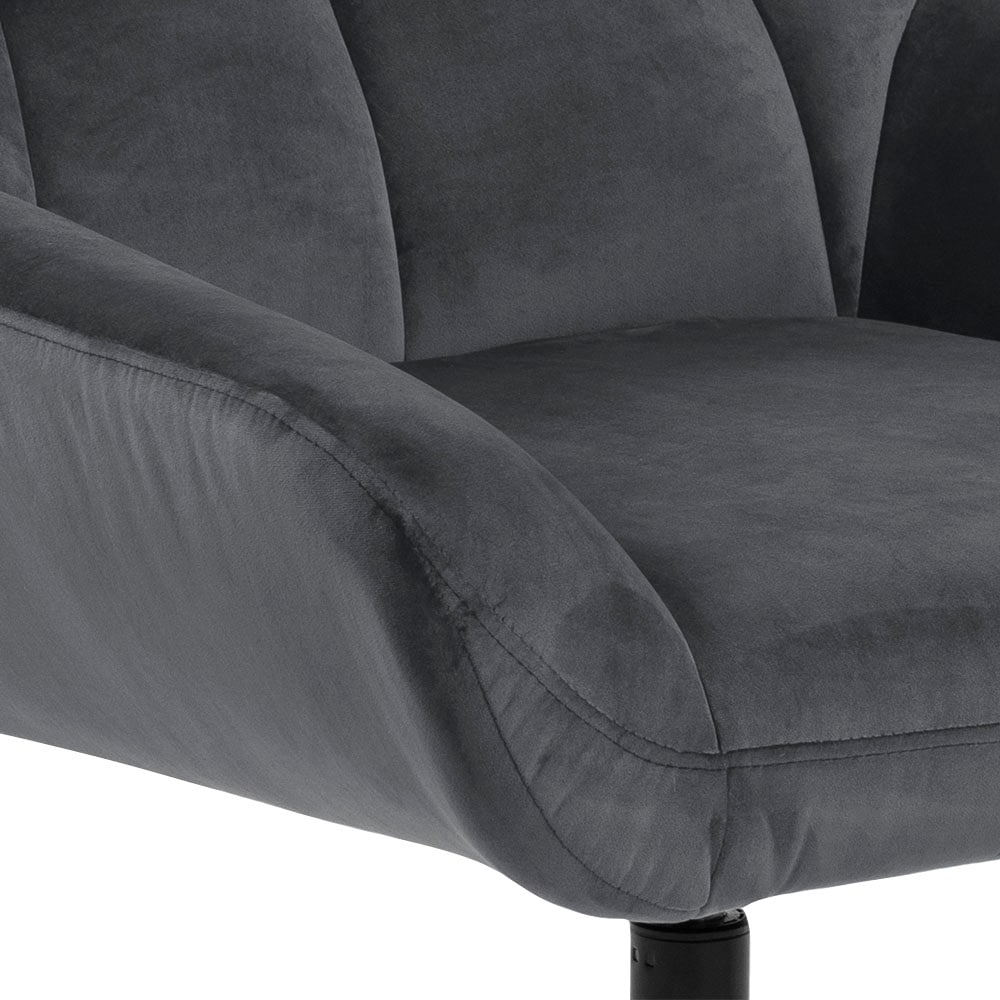 ACTONA GROUP Fauteuil pivotant »Potsdam« 1, 1 cuis tlg. fonction pivotante et coutures carrées, avec pieds en métal noir