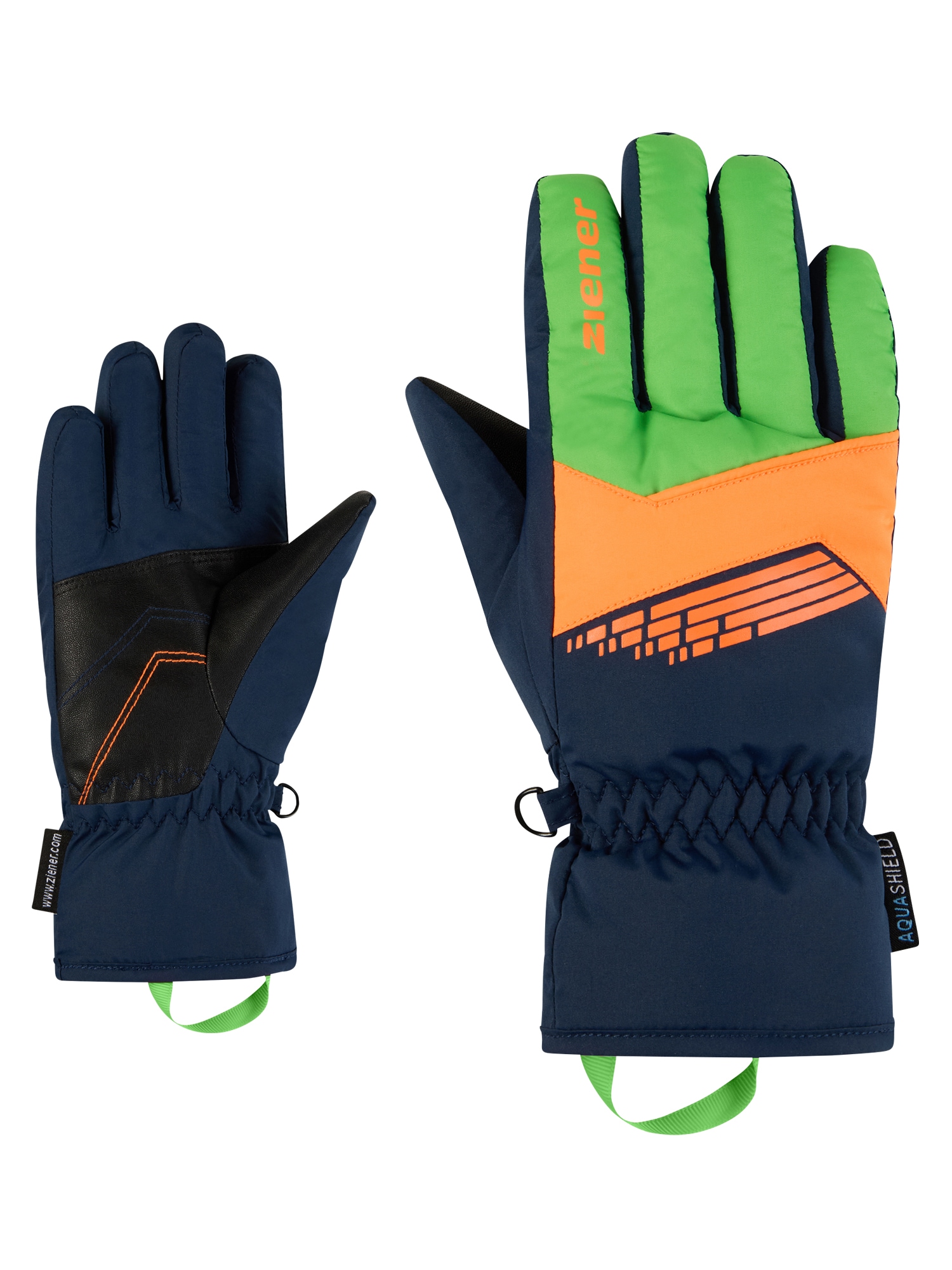 Ziener Gants de ski »LAVIVI-Z AQUASHIELD® JUNIOR« chaud, imperméable, coupe-vent, respirant,