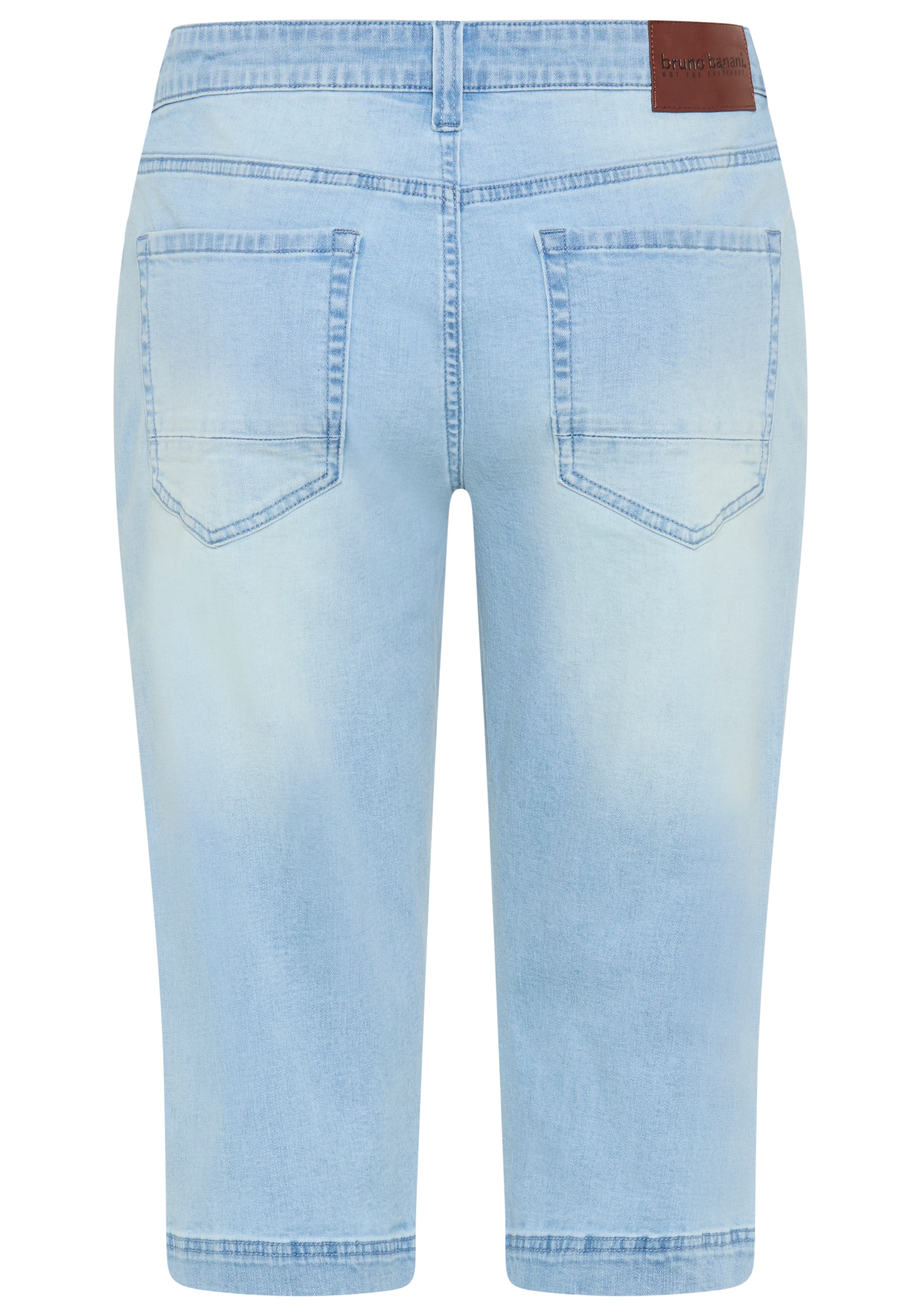 Bruno Banani Jeansbermudas »Hutch-Bermuda« Straight-Fit, normale Leibhöhe, aus elastischem Denim-Material