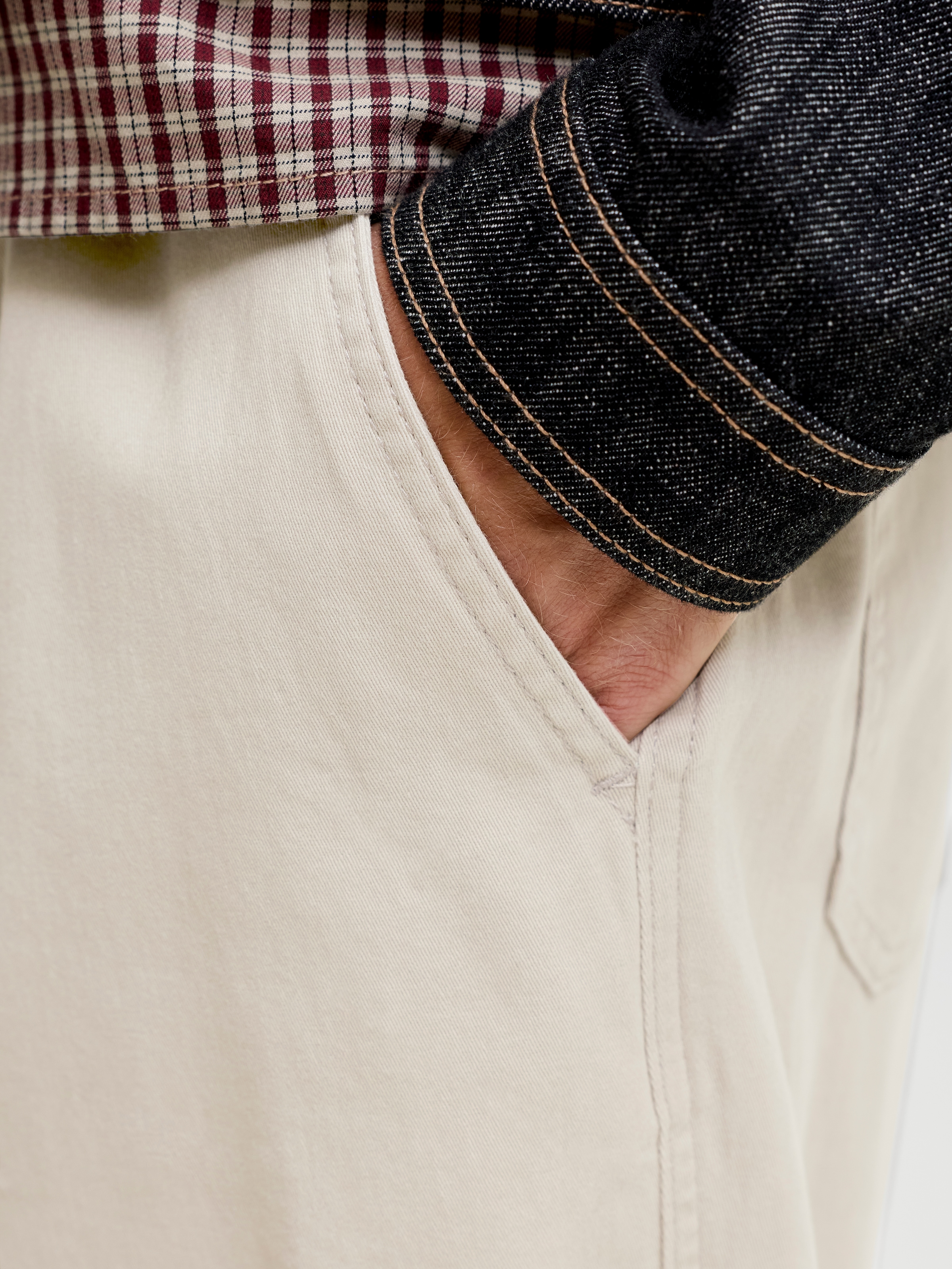 Jack & Jones Chinos »JPSTBILL DREW CHINO NOOS«  coton, coupe ample