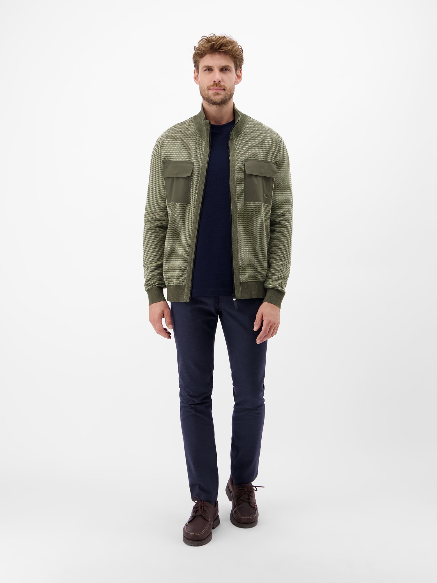 LERROS Strickjacke »LERROS Sportive Strickjacke für Herren«