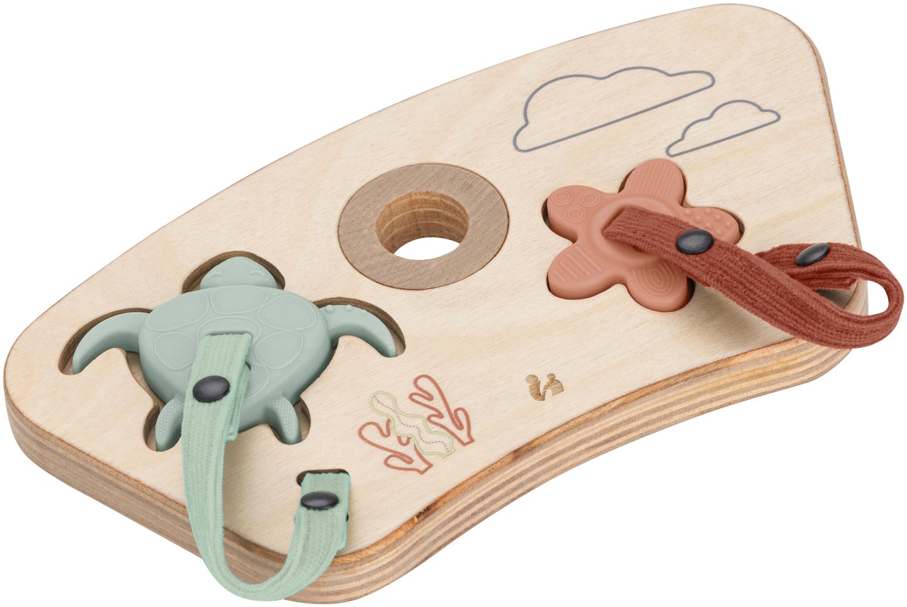 Hauck Puzzle »Play Puzzling S, Turtle & Flower« aus Holz; für Hauck Play Tray; FSC® - schützt Wald