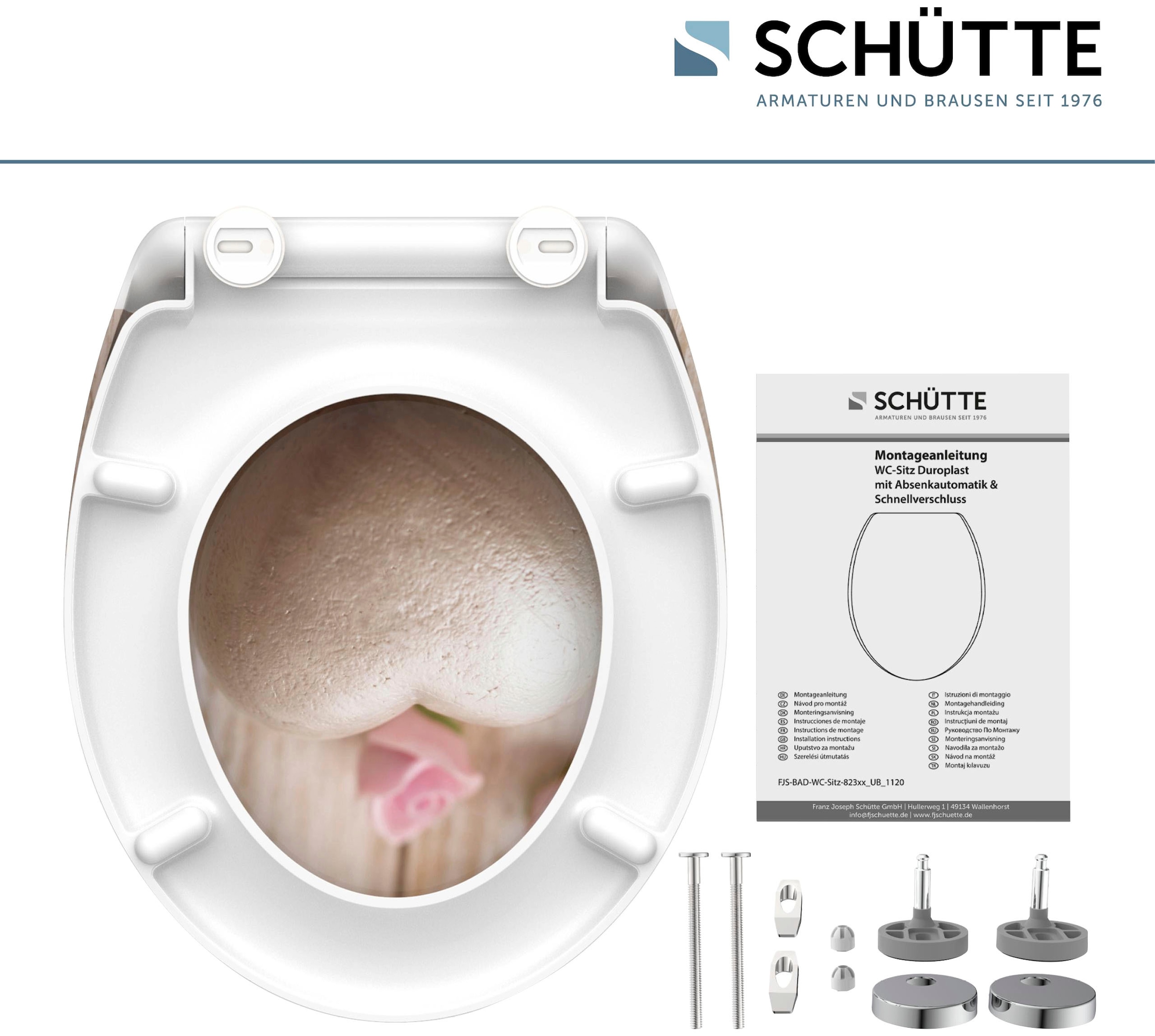 Schütte WC-Sitz »Romantik« Duroplast, mit Absenkautomatik und Schnellverschluss