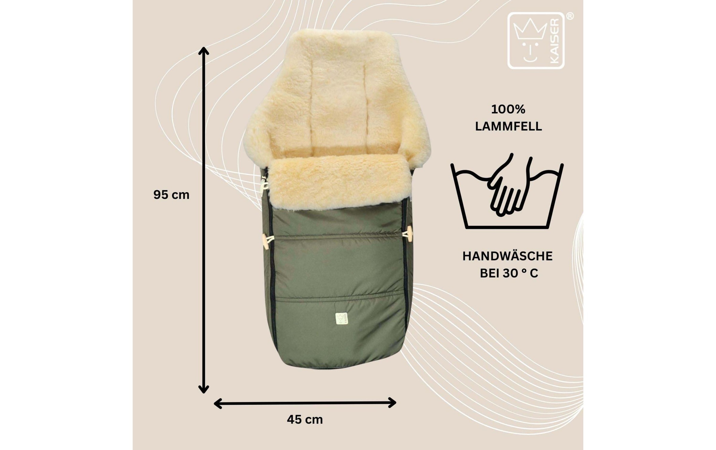 Kaiser Fusssack »Dublas 2.0 aus Lammfell«