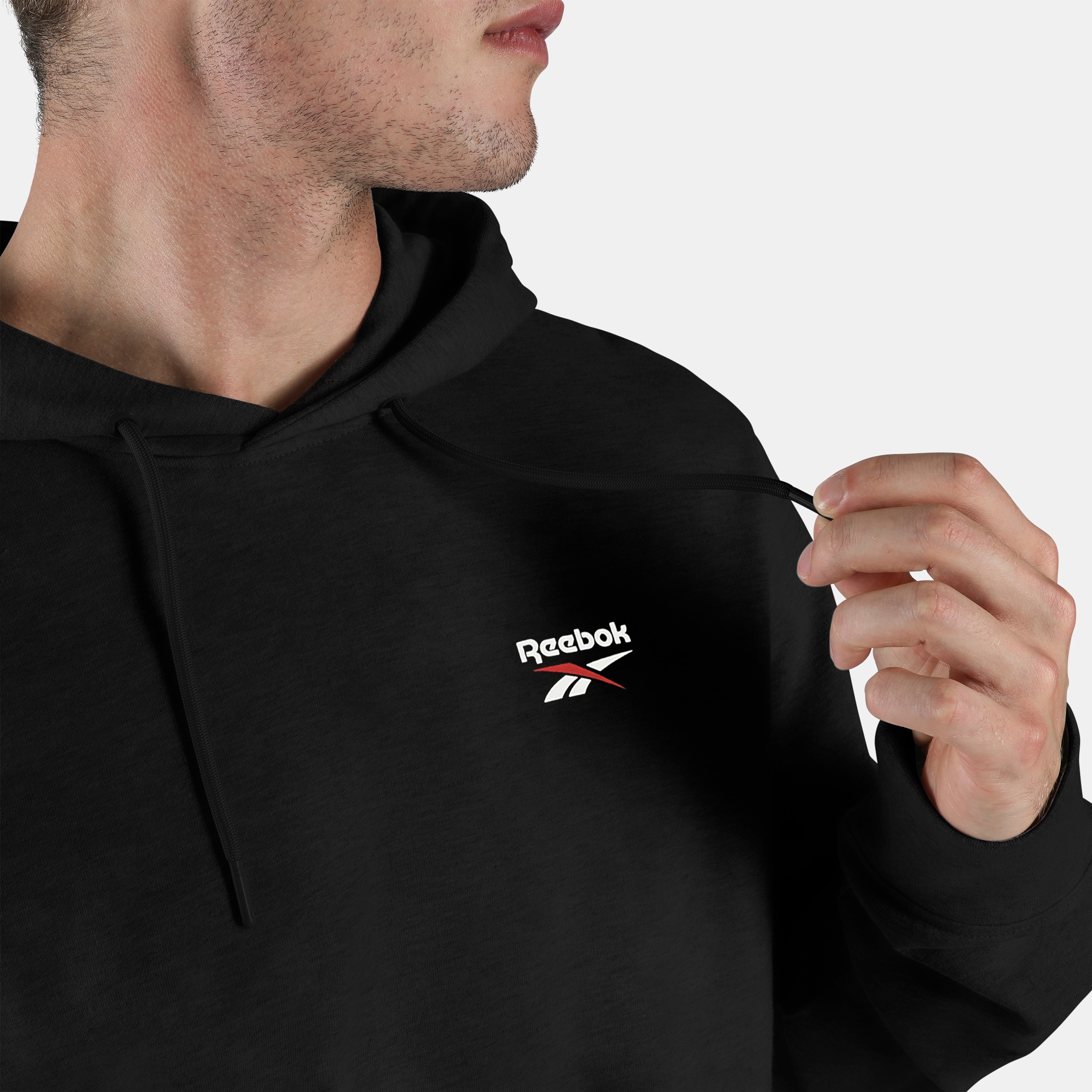 Reebok Kapuzensweatshirt »ID SMALL LOGO FRENCH TERRY HOODIE«, mit Kapuze, aus Baumwolle, für Erwachsene
