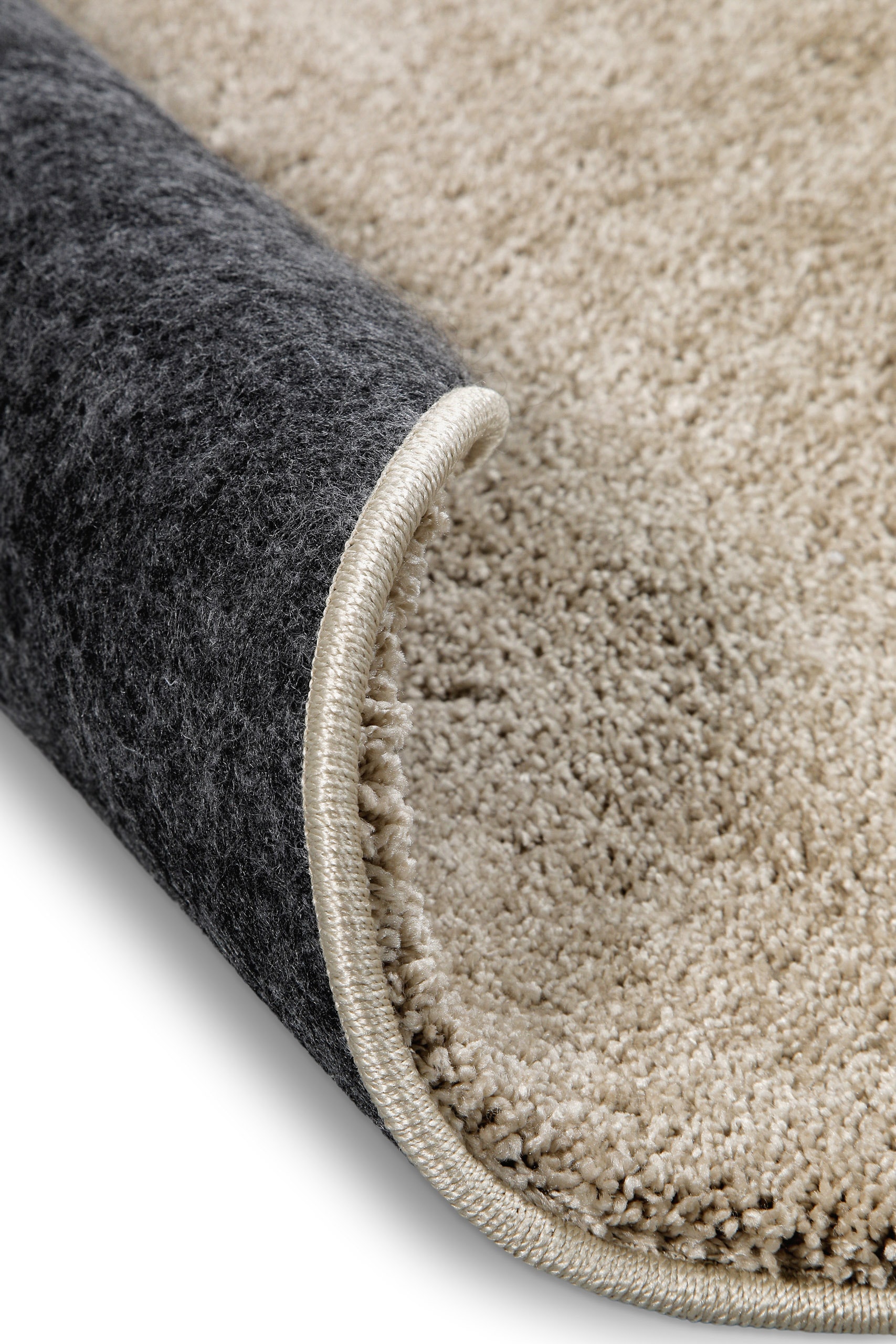 Wecon home Basics Tapis à poils longs »Nova« Rond 25 mm Höhe Shaggy, gewebt, robust, Wohnzimmer, Schlafzimmer