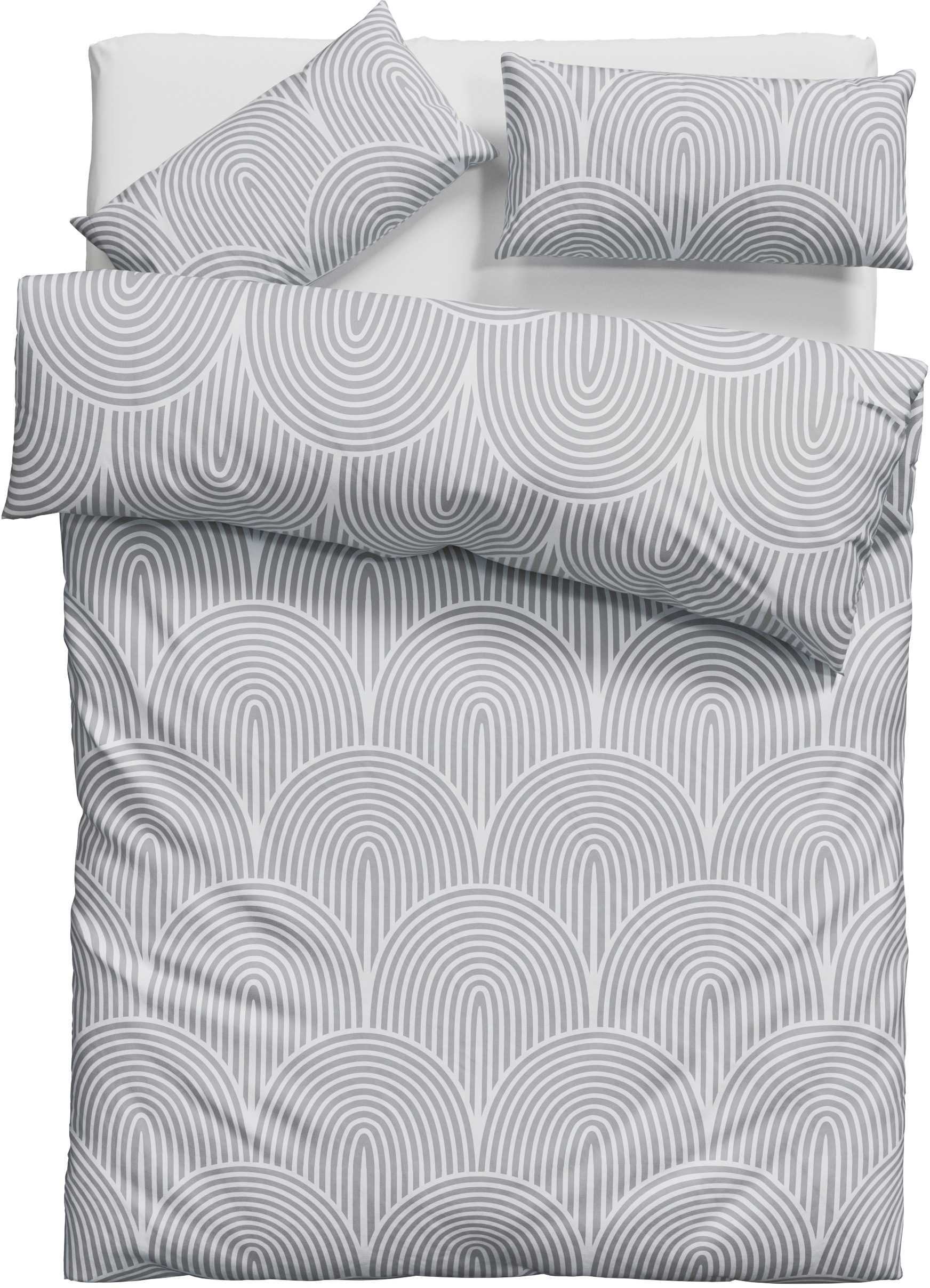 Leonique Linge de lit »Matilda in Gr. 135x200 oder 155x220 cm« 2 cuis tlg. Bettwäsche aus Baumwolle, Bettwäsche mit skandinavischem Design