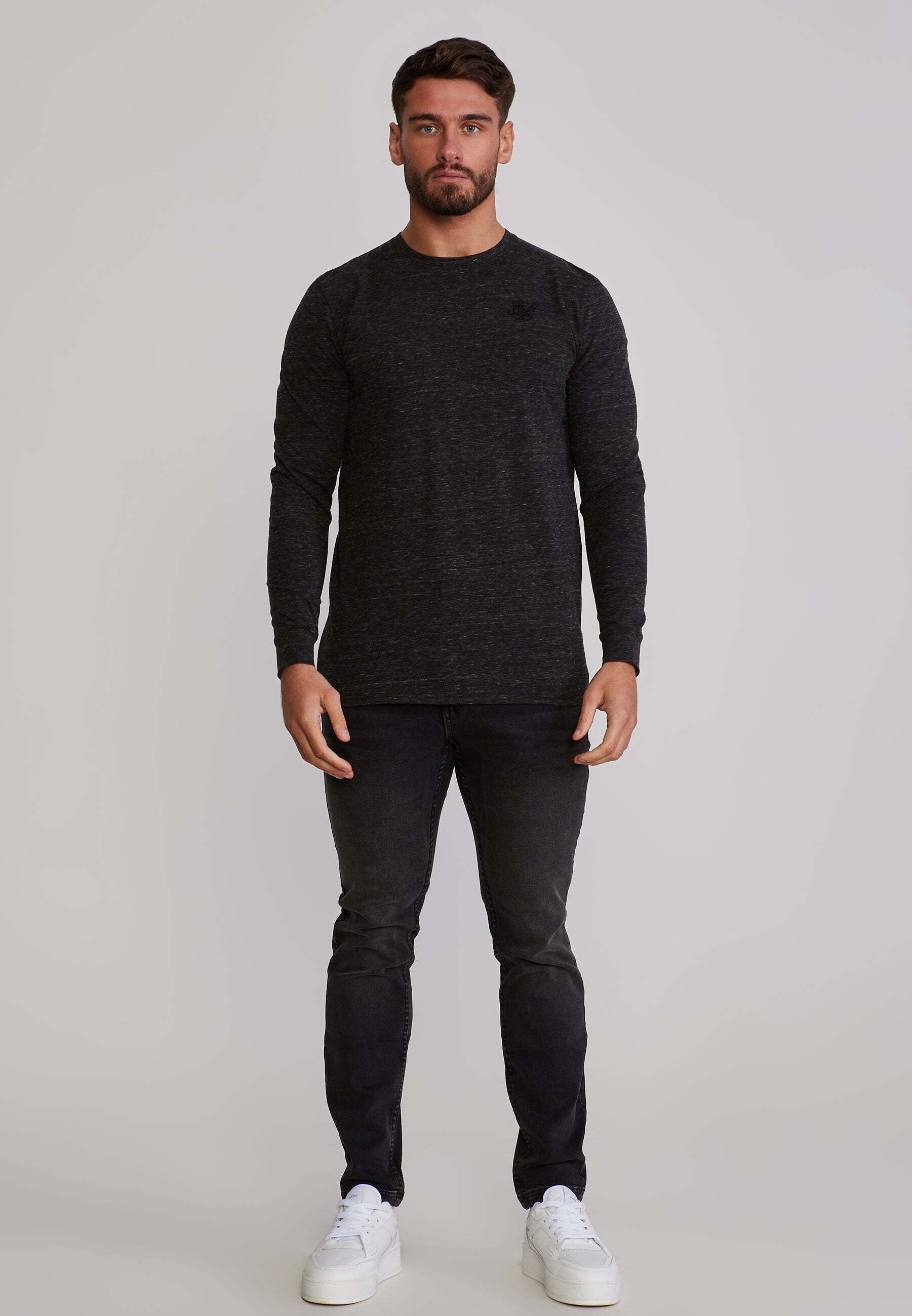 Siksilk Langarmshirt »Siksilk Langarmshirt Marl«