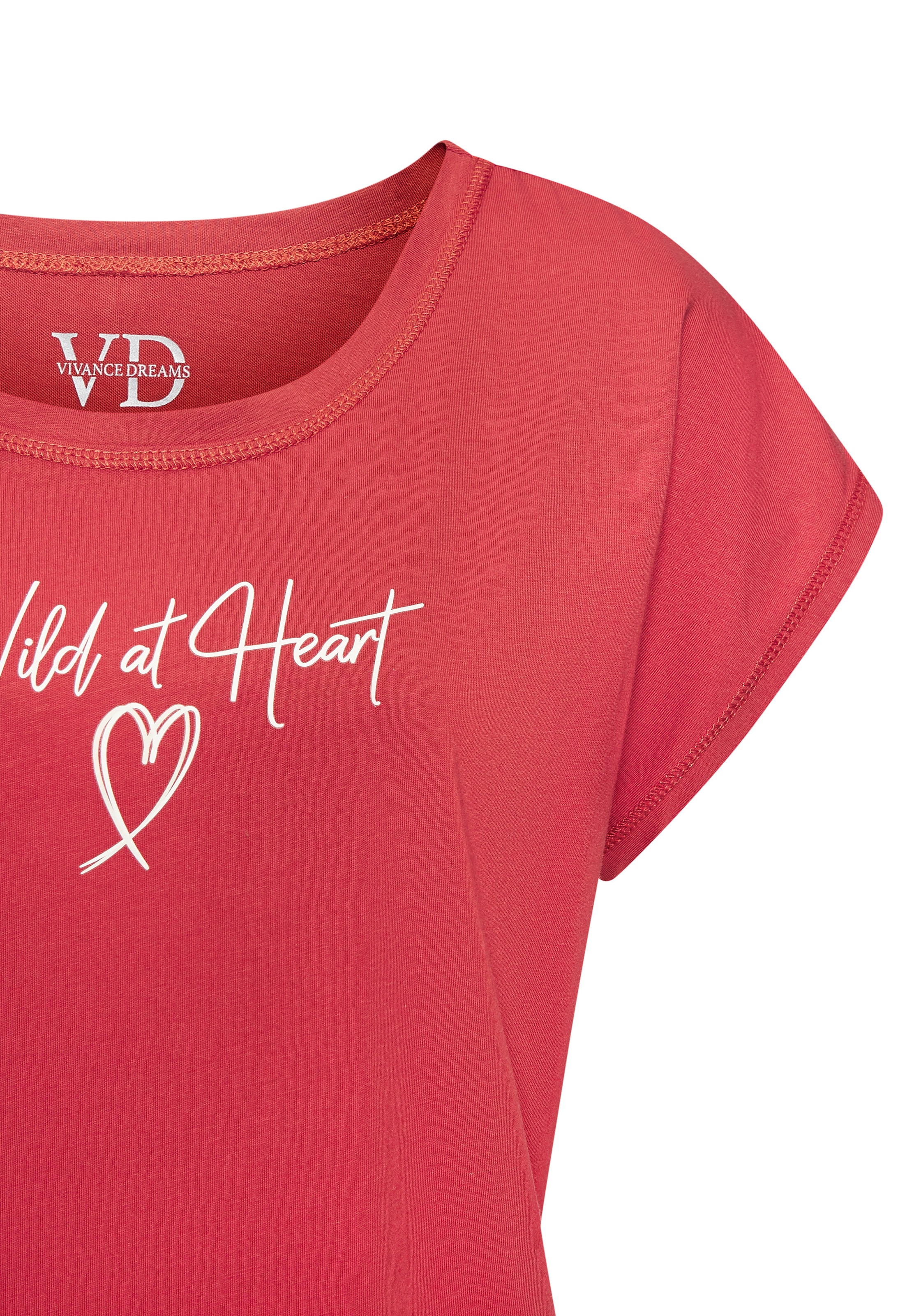 Vivance Dreams Pyjamaoberteil mit  Herzprint