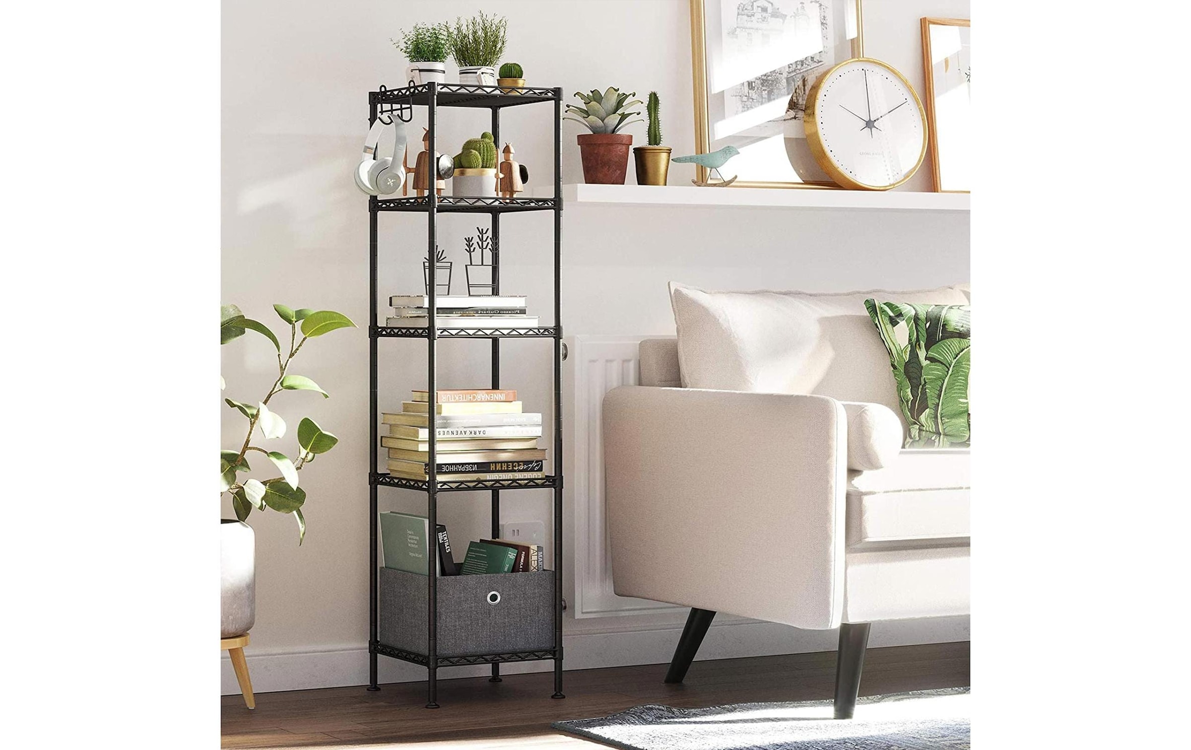 SONGMICS Regal »mit 5 Ebenen 30 x 30 x 121 cm«