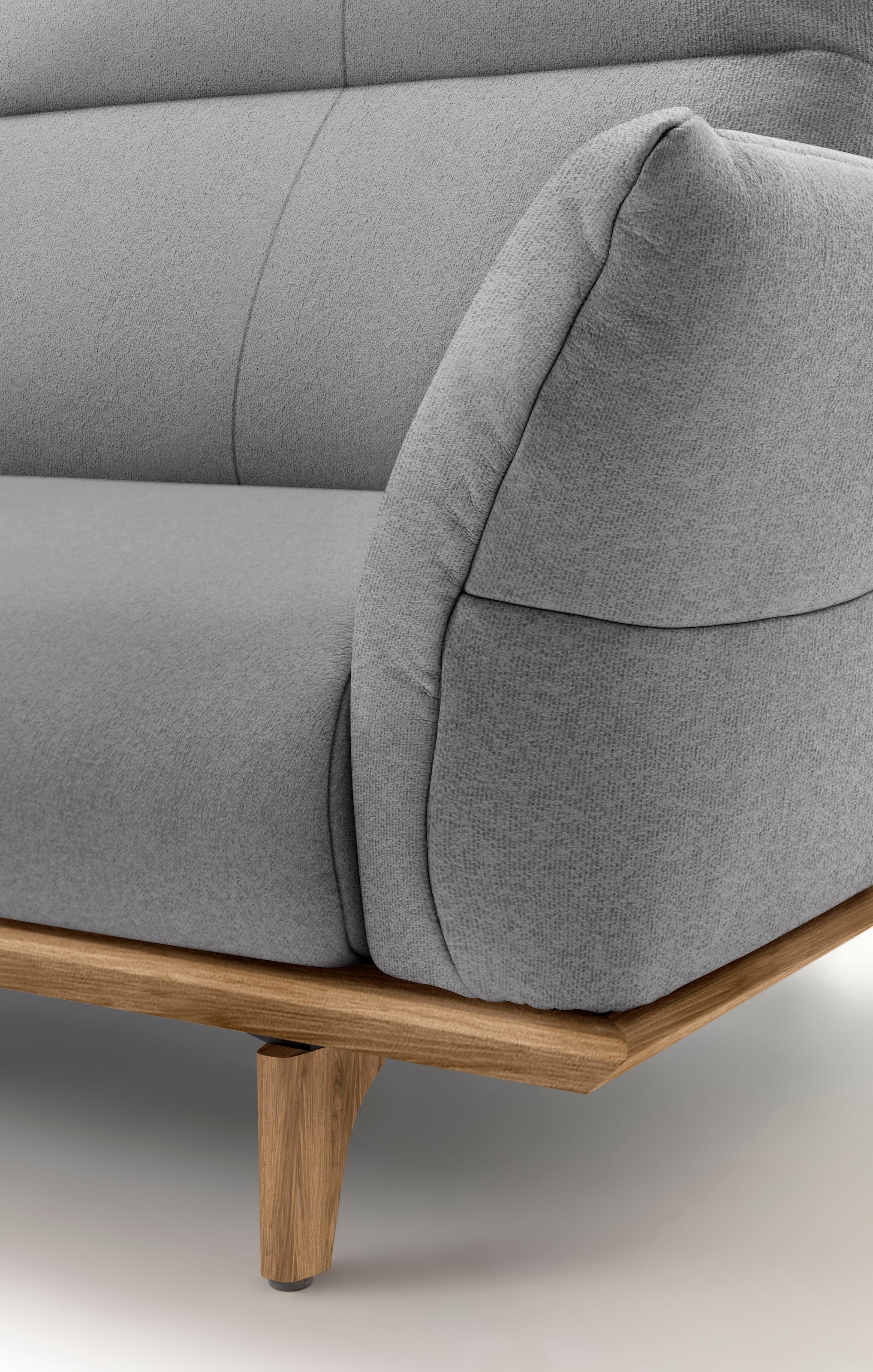 Creation BY ROLF BENZ 3-places »CR.460 Designsofa mit erstklassigem Sitzkomfort« Socle en noyer, pieds en noyer, largeur 208 cm