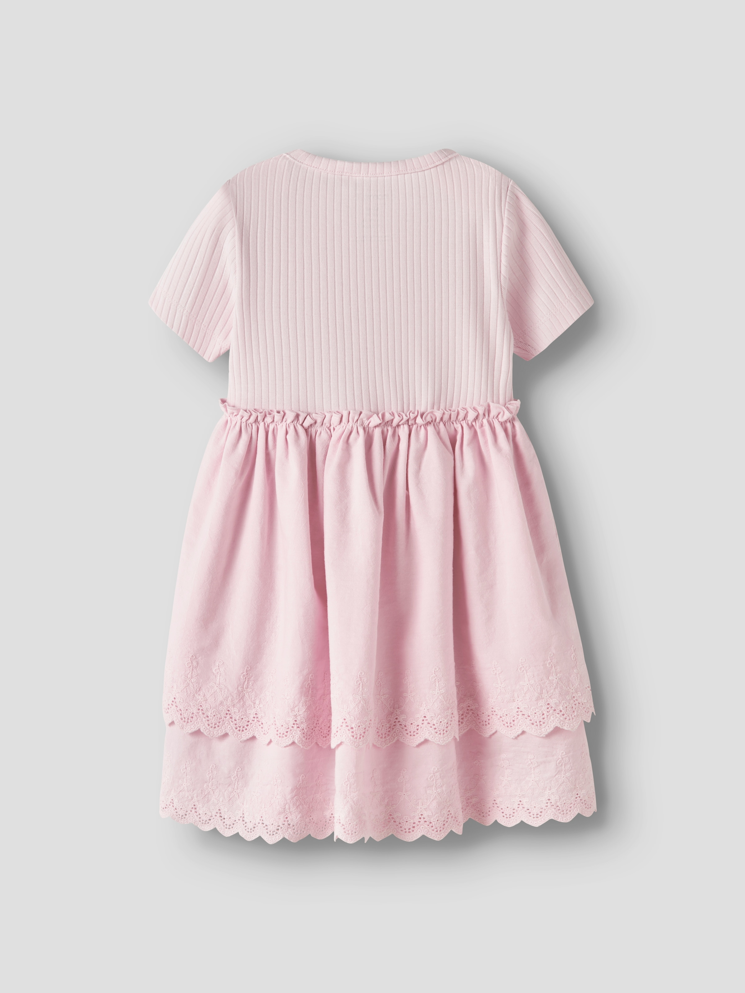 Name It Mini-robe »NMFHAVELLE SS DRESS« Baumwollmischung, regular fit, Lochstickerei