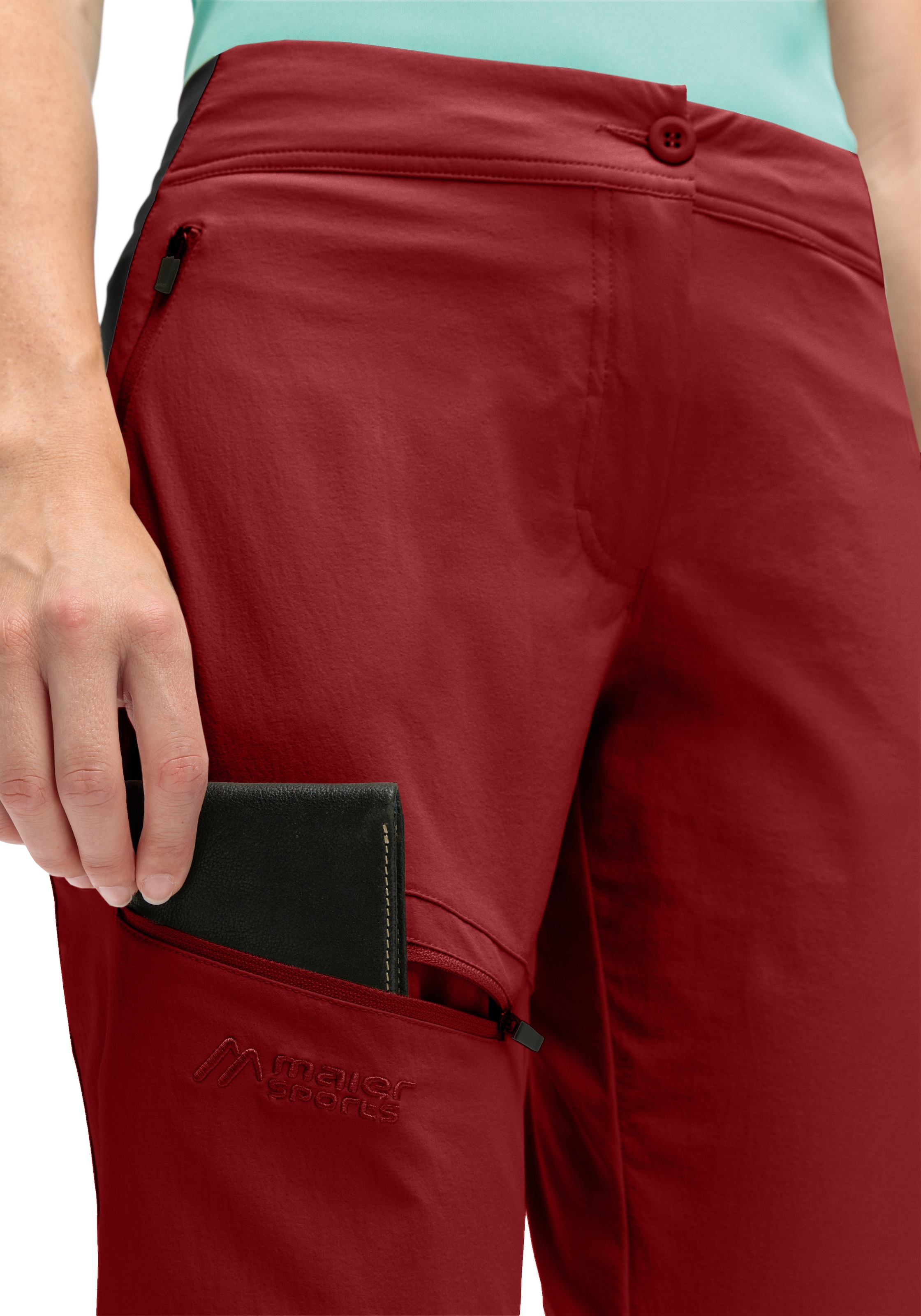 Maier Sports Pantalon de plein air »Inara slim Vario«  Damen Wanderhose, Funktionshose mit Variobund und 4 Taschen, Slim Fit