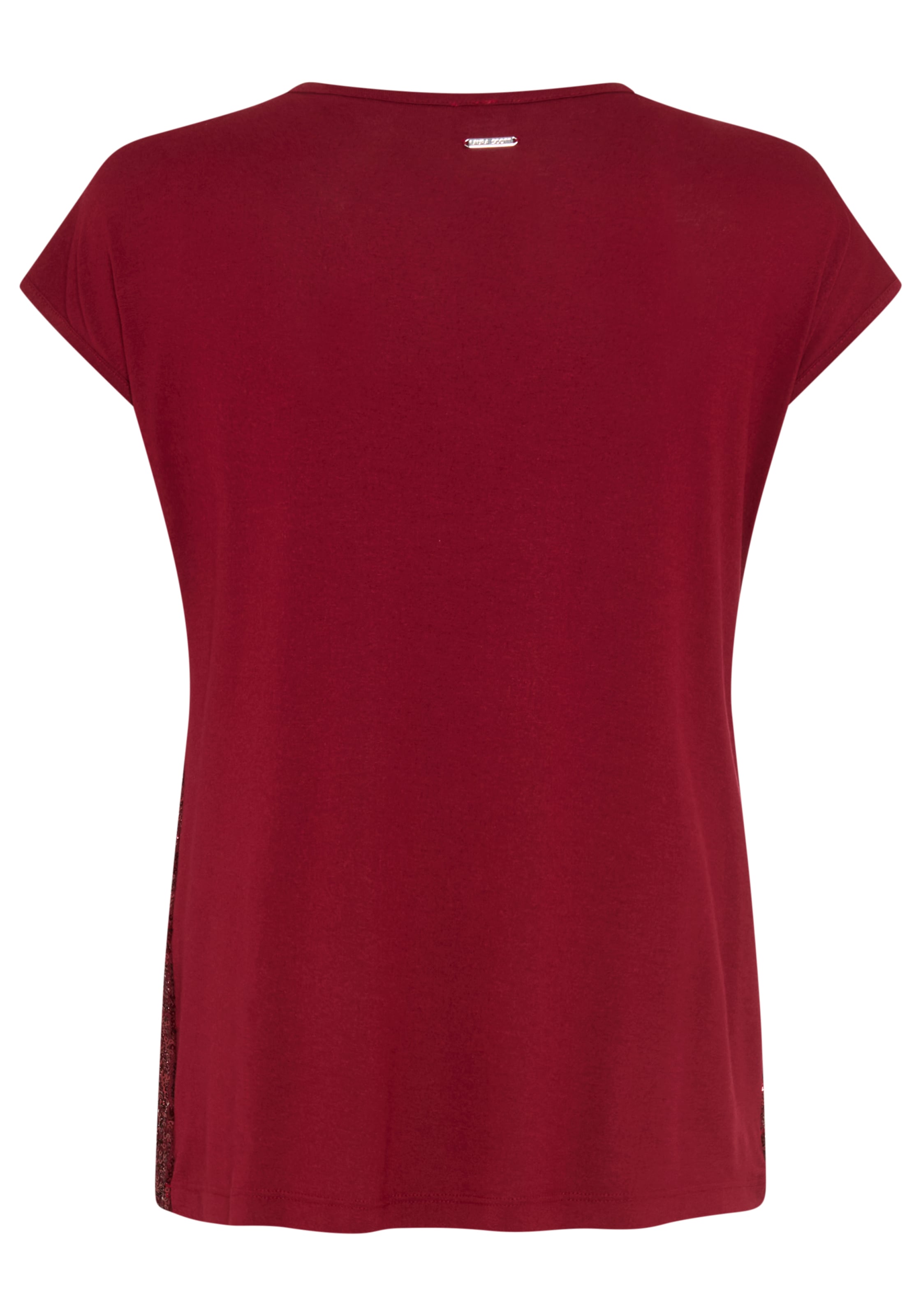 Laura Scott T-Shirt figurumspielende Passform, hüftbedeckende Länge, ärmellos