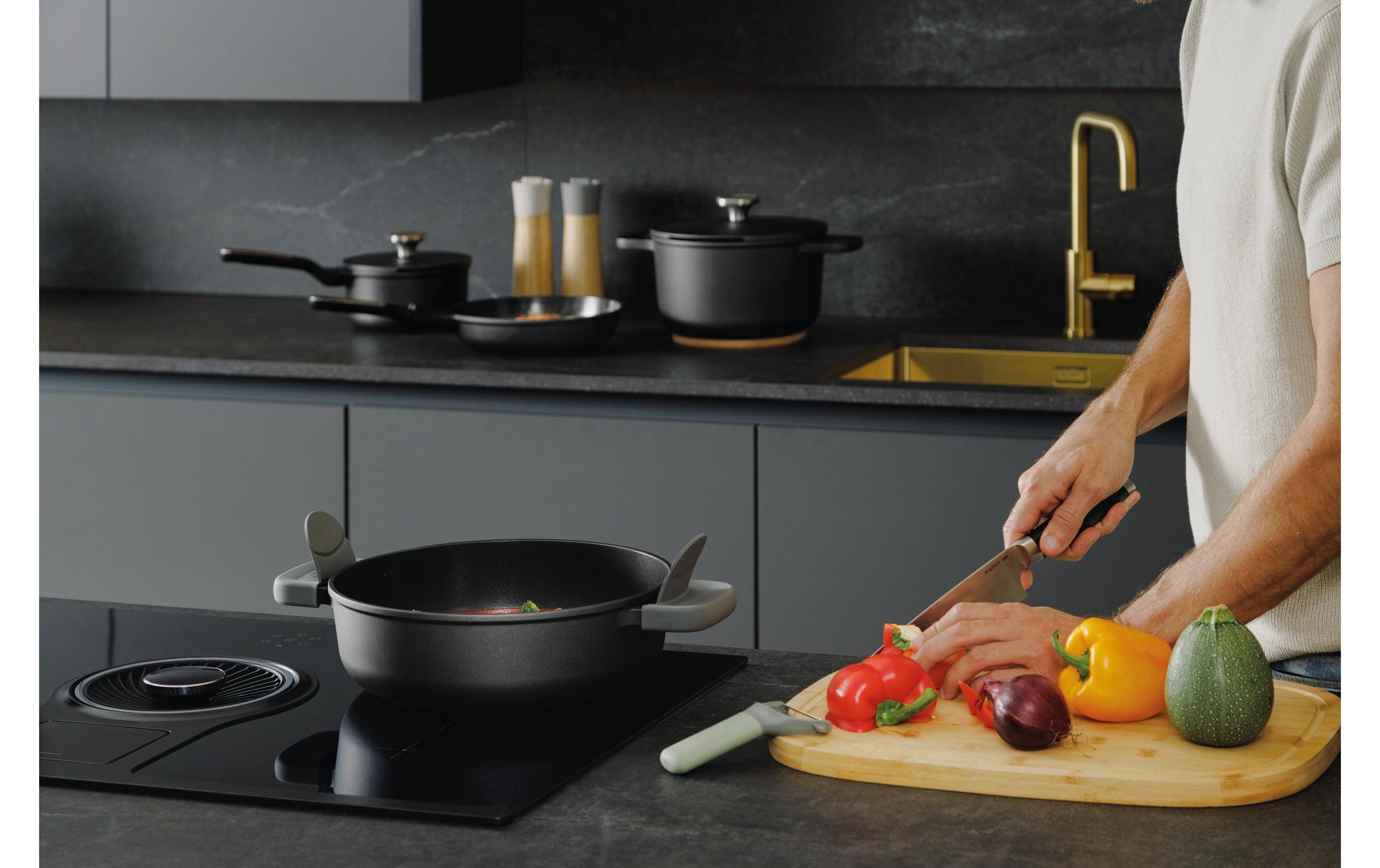 BergHOFF Sauteuse »Leo Phantom 28 cm« Aluminiumguss