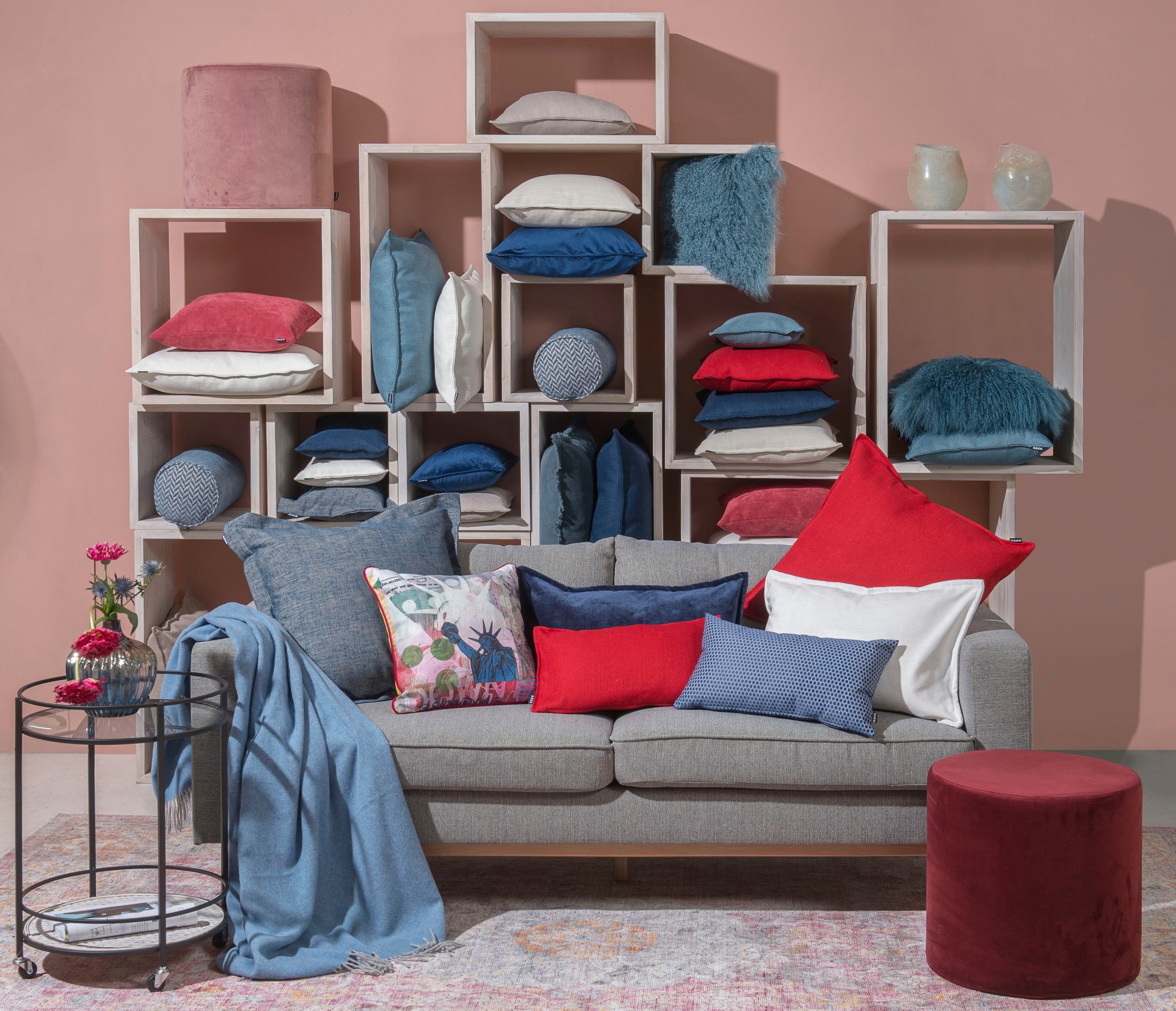 H.O.C.K. Dekokissen »Lieblingsstädte NEW YORK« mit New-York-Motiv, Wendekissenhülle mit Füllung, 1 Stück