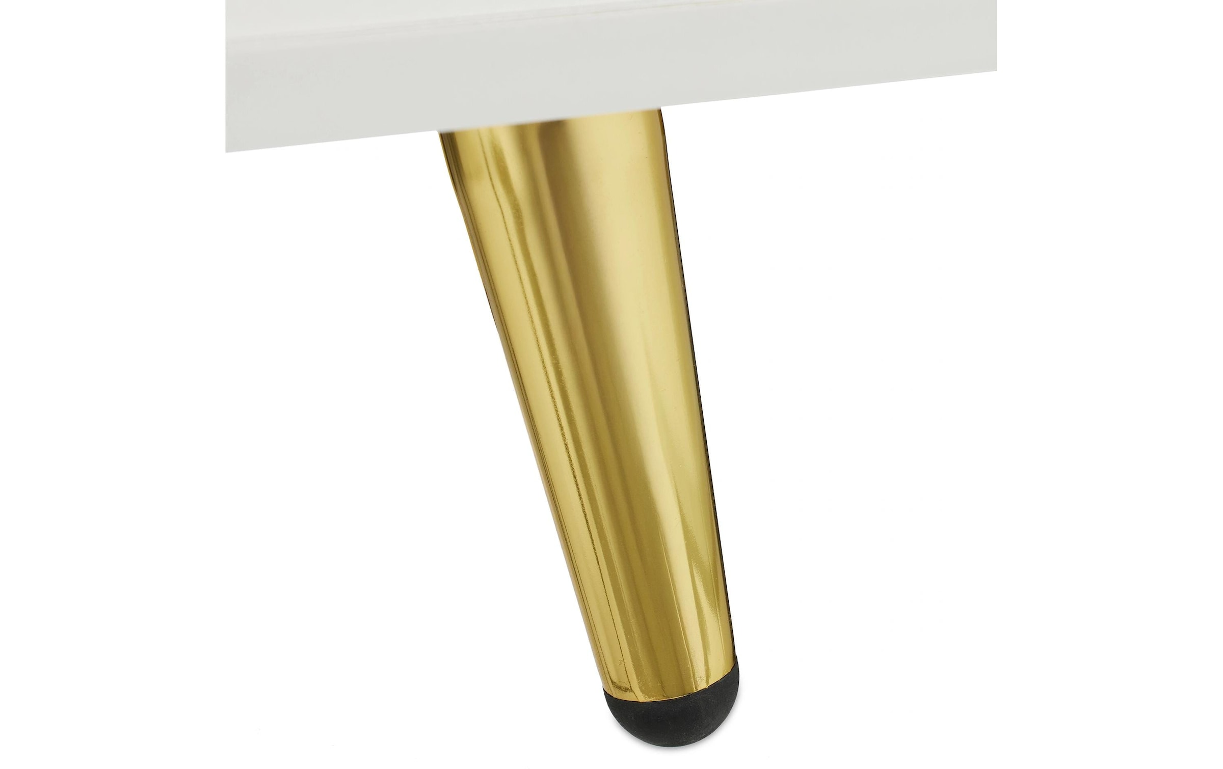 relaxdays Nachttisch »41.5 x 40 x 32.5 cm« Bettschränkchen mit goldenen Beinen