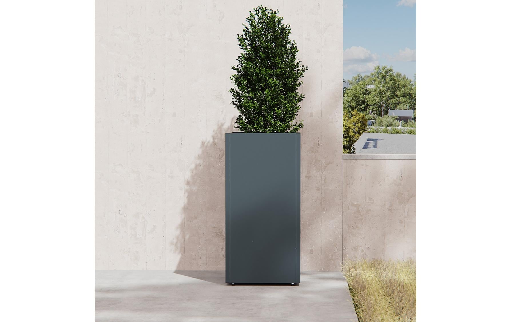 Herstera Garden Bac à plantes »Metall Säulen 50 x 50 x 100 cm«