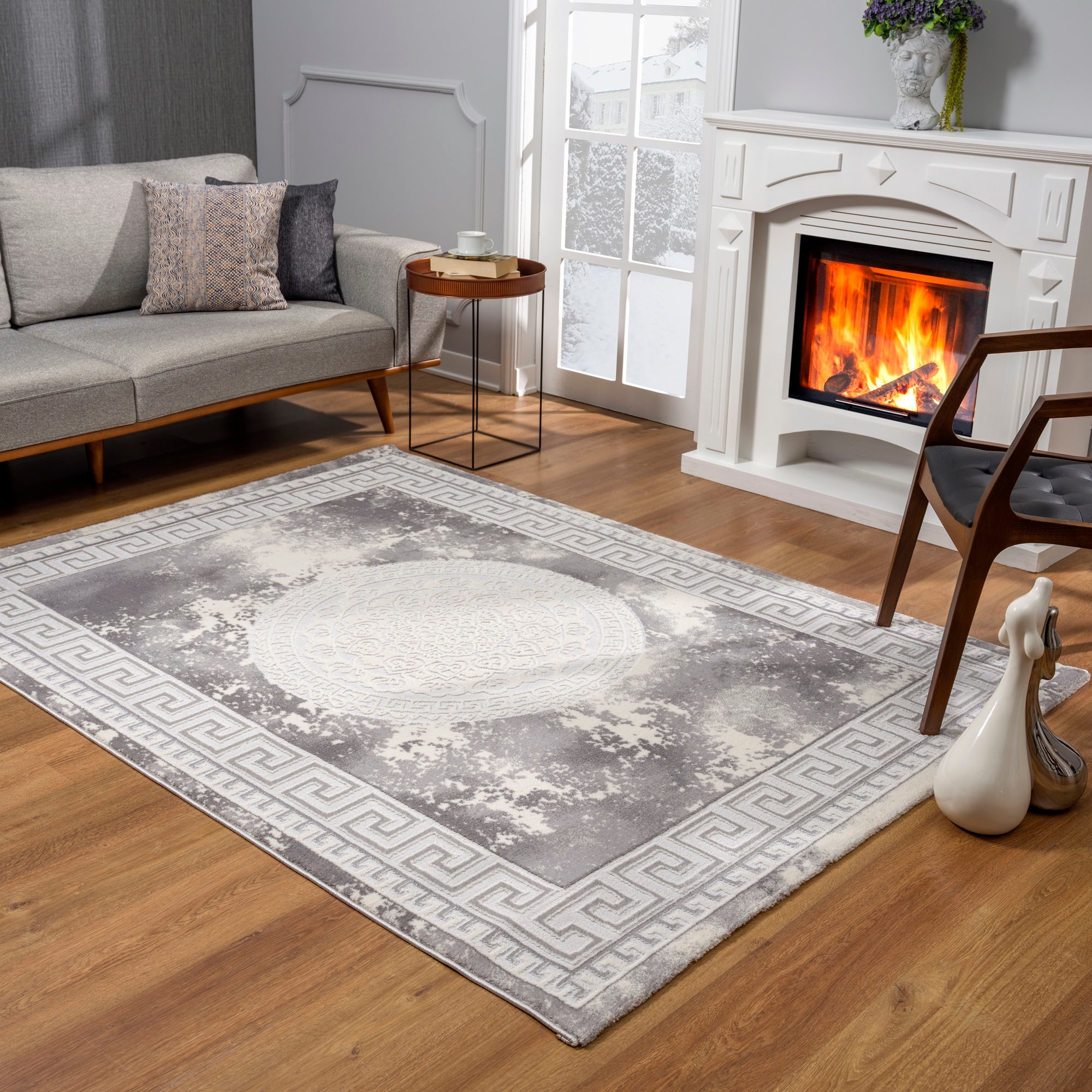 Sanat Teppich »Harmony 3213« rechteckig 12 mm Höhe Orient, Vintage Optik, moderner Kurzflor, auch als Läufer, Wohnzimmer