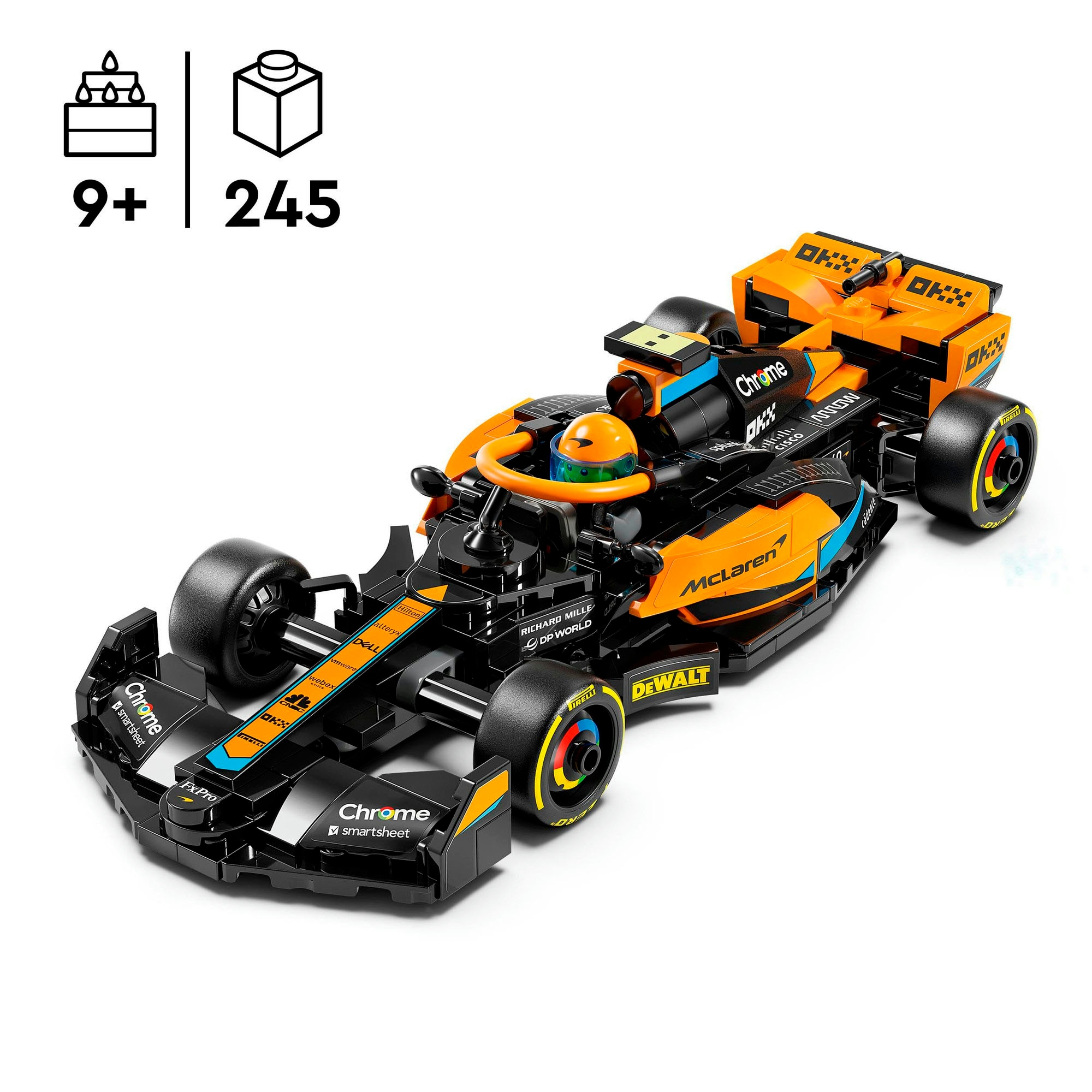 LEGO® Konstruktionsspielsteine »McLaren Formel-1 Rennwagen 2023 (76919), LEGO® Speed Champions« Made in Europe