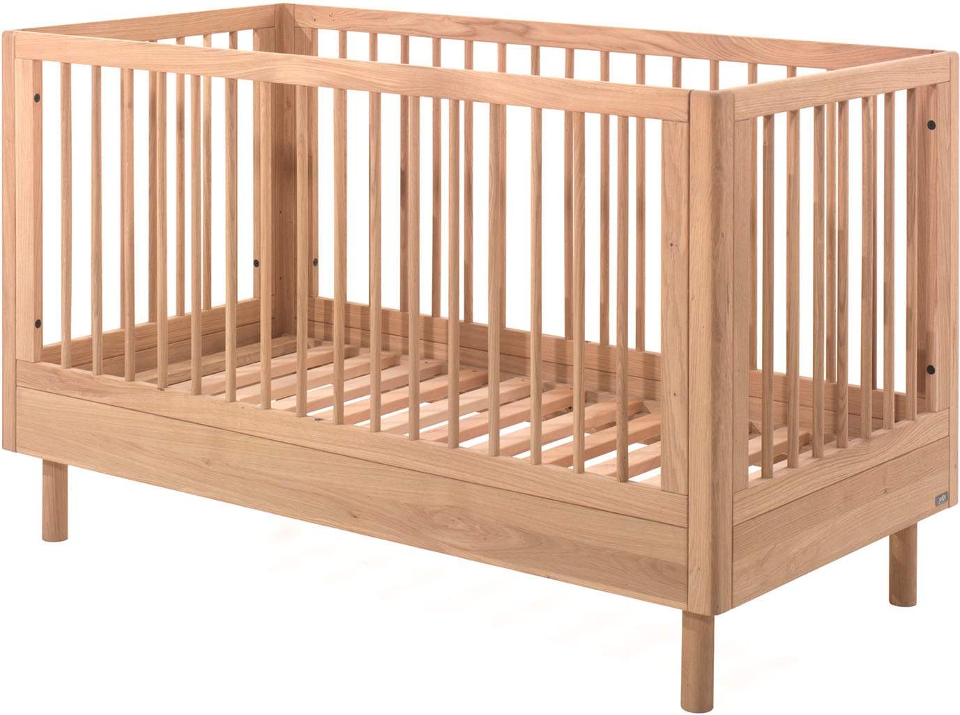 Vipack Lit bébé »hochwertig, stabil gebaut, Made in Europe, Oberfläche geölt lt. EN71-3« 70/140 cm, avec barreaux coulissants et sommier à lattes, réglable en hauteur