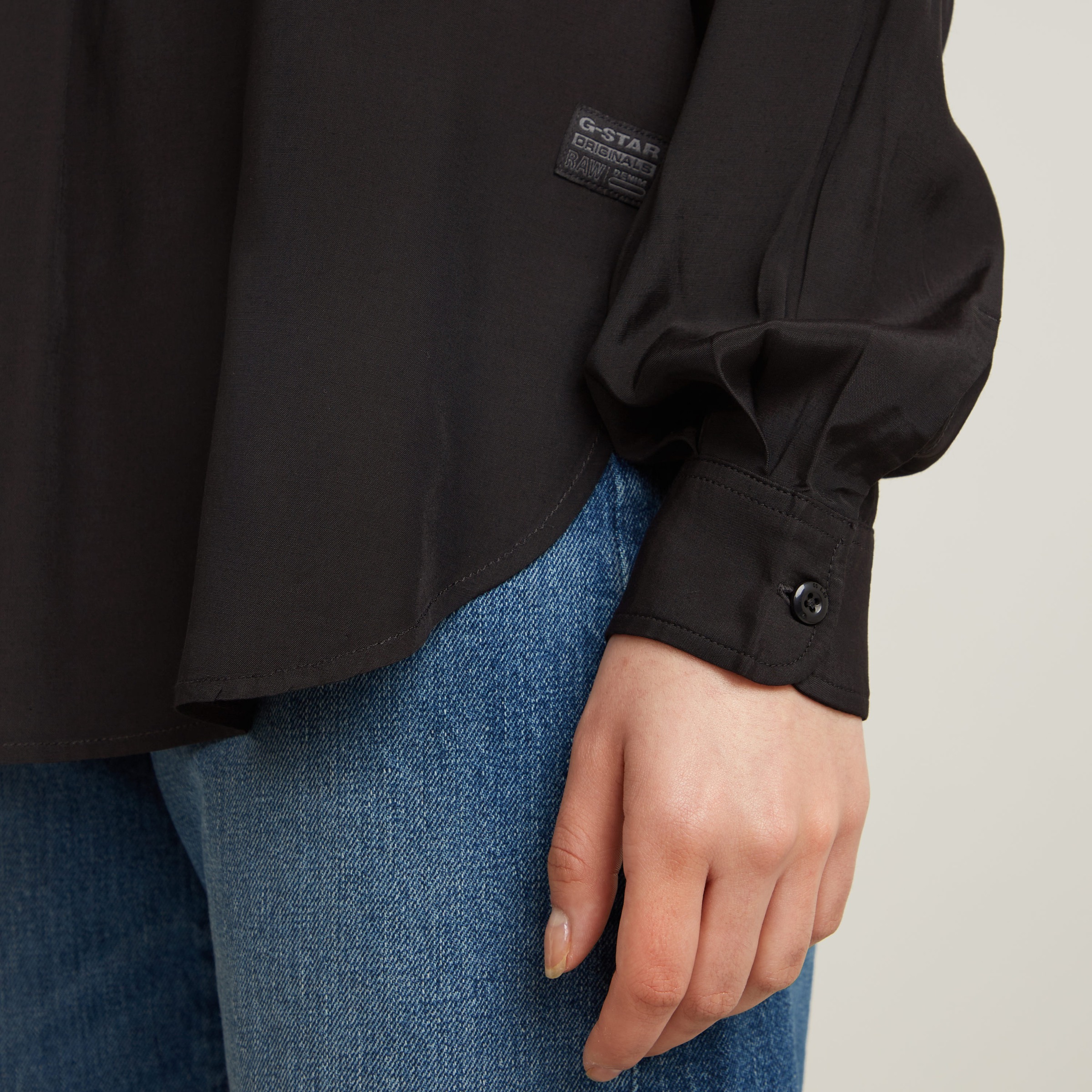 G-STAR Blouse à manches longues »Half Placket Top ls wmn« mit verdeckter Knopfleiste