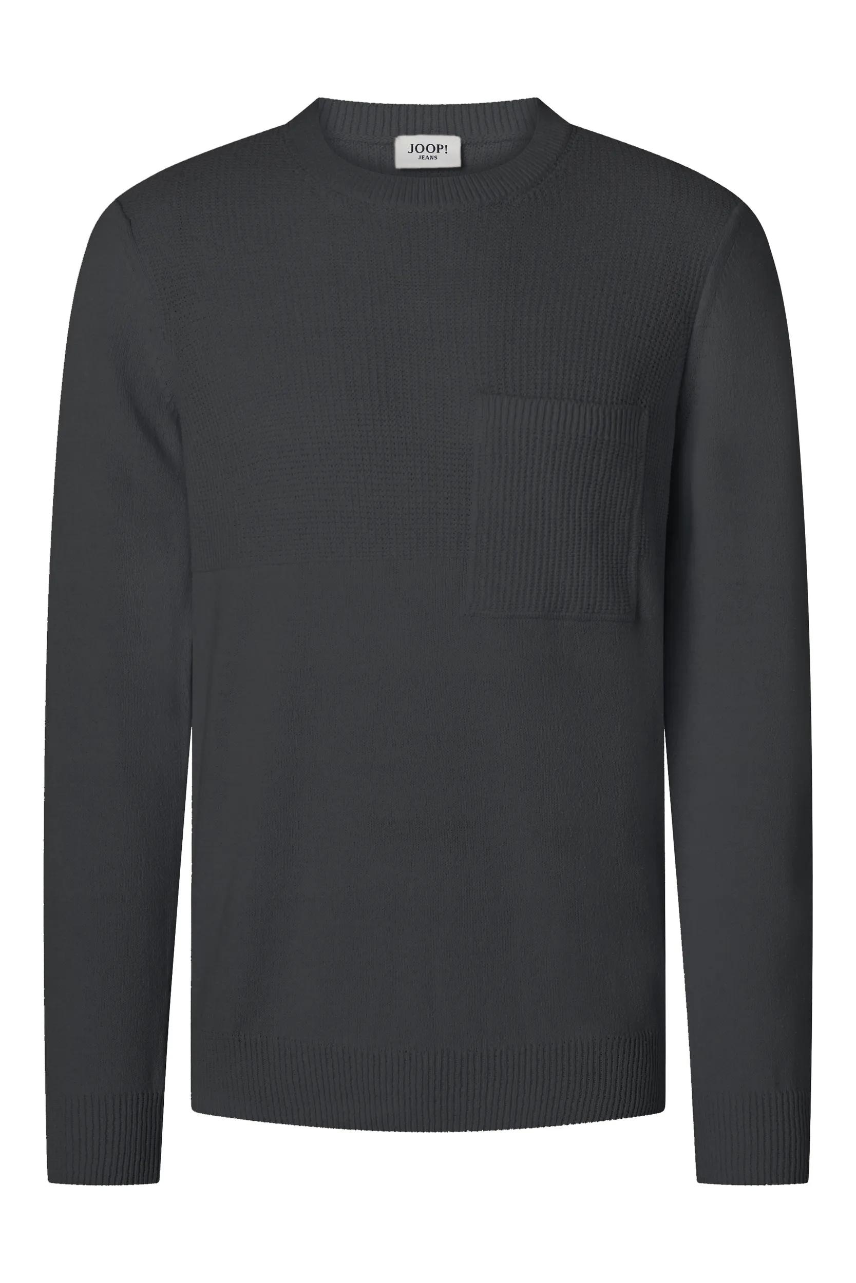 Joop Jeans Pull à col rond »Owin« im Materialmix