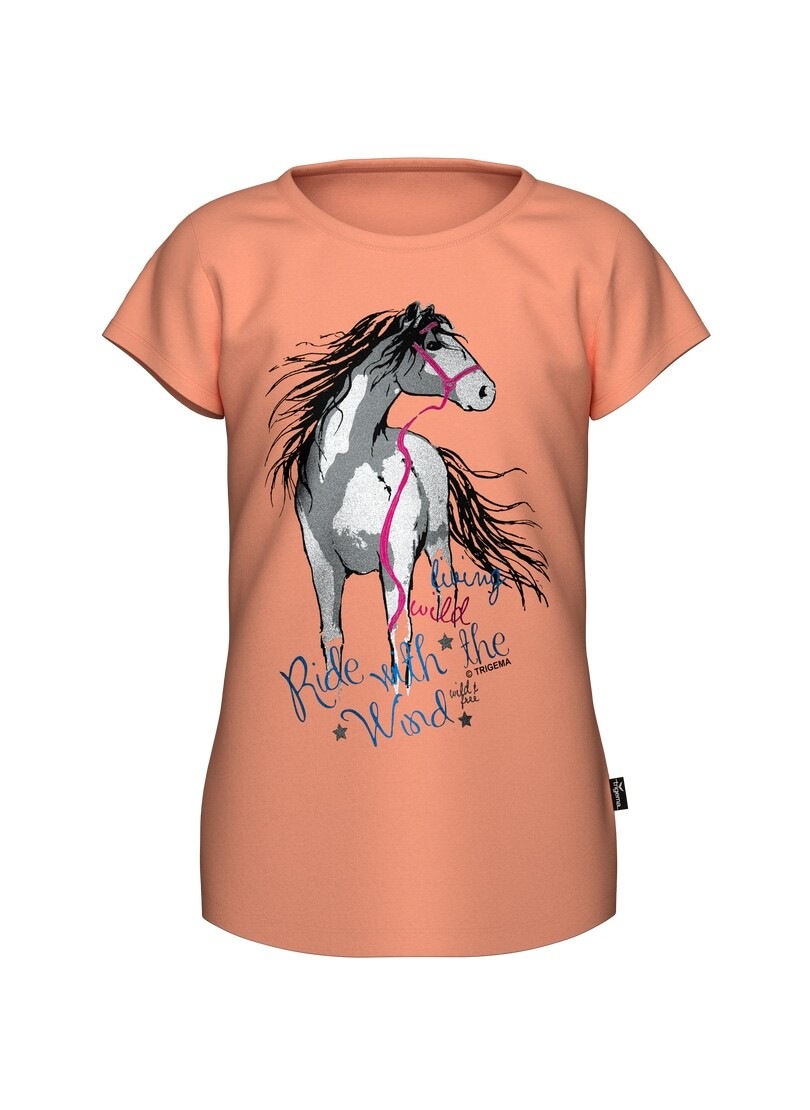 Trigema T-shirt »TRIGEMA T-Shirt mit Pferd« 1 cuis