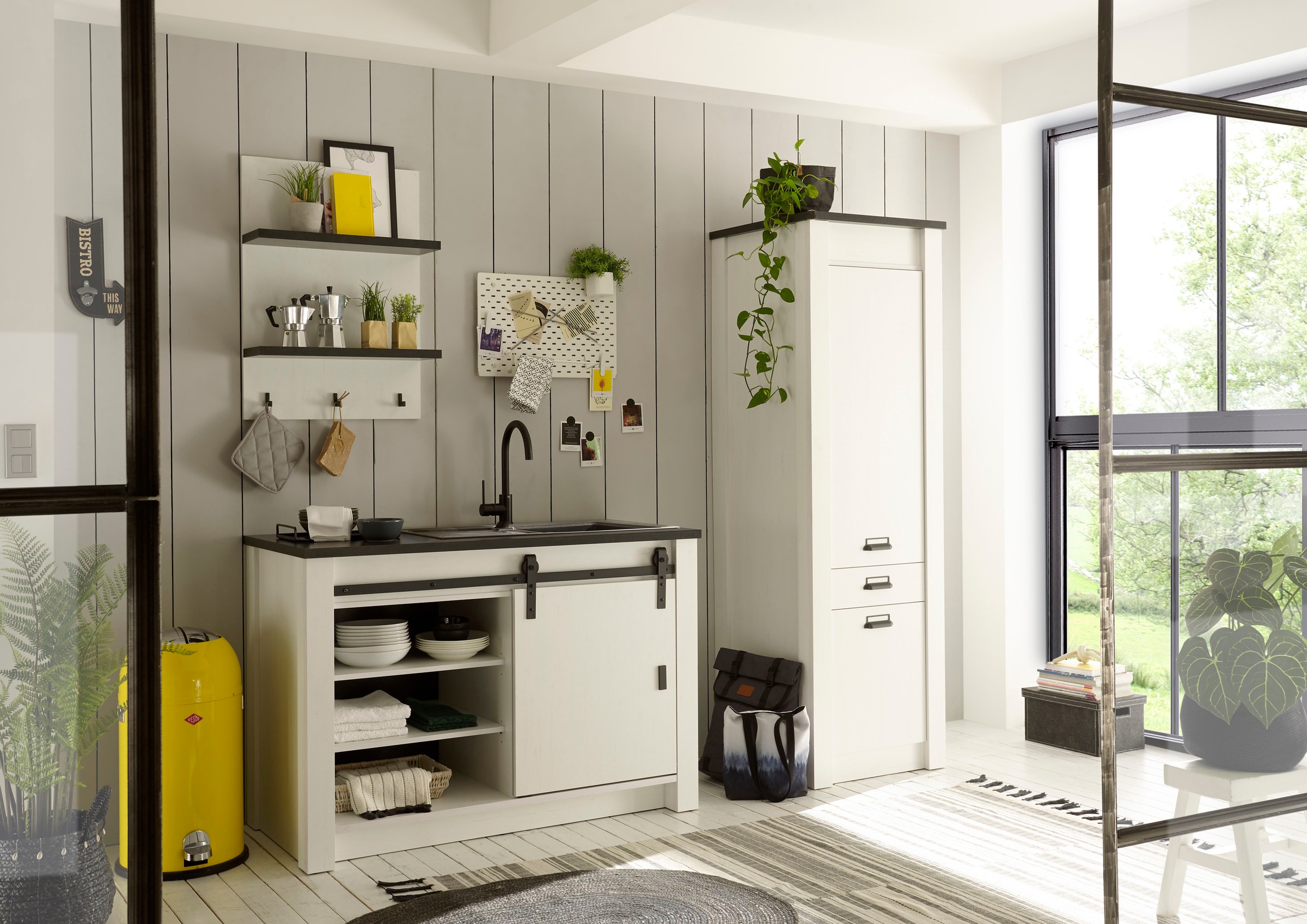 Home affaire Wandregal »Sherwood« Breite 60 cm, in modernem Holz Dekor, 28 mm starke Ablageböden