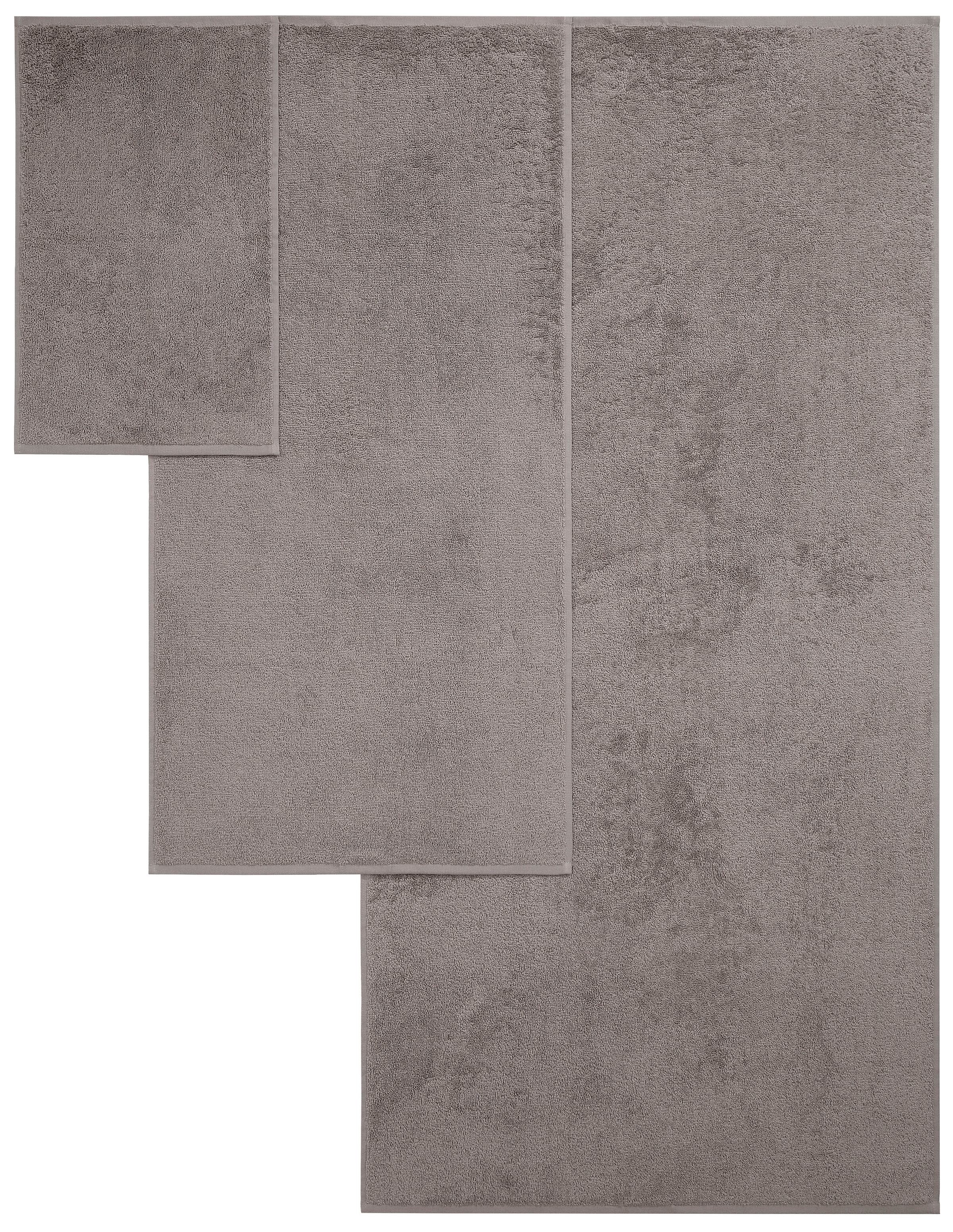 my home Handtuch Set »Merida, Duschtücher, Handtücher, Gästetücher« 10 Frottier 100% Baumwolle, einfarbig, kuschelig weich