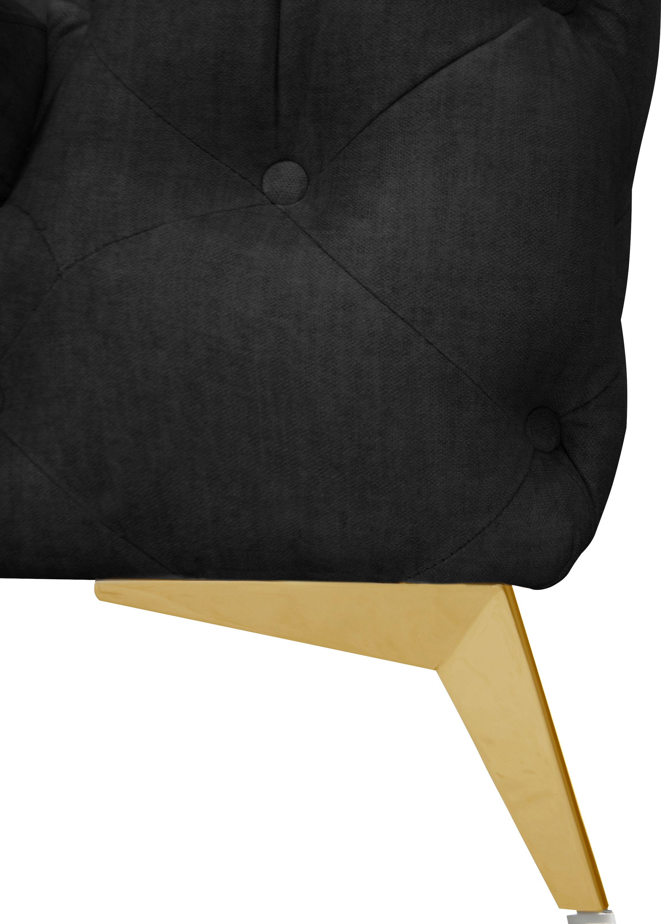 Home affaire Canapé Chesterfield »Glynis« aufwändige Knopfheftung, moderne Chesterfield Optik, Fussfarbe wählbar