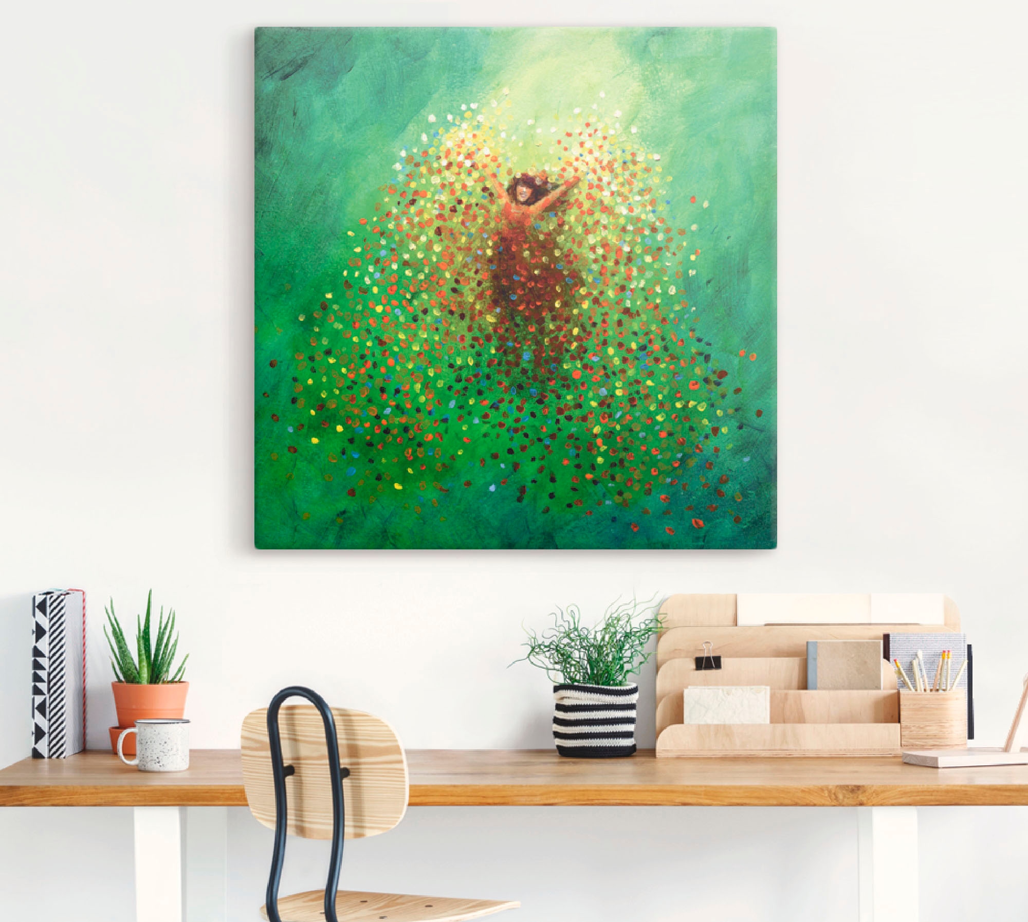 Artland Tableau sur toile »Sich selbst feiern« 1 cuis tlg. auf Holzrahmen gespannt