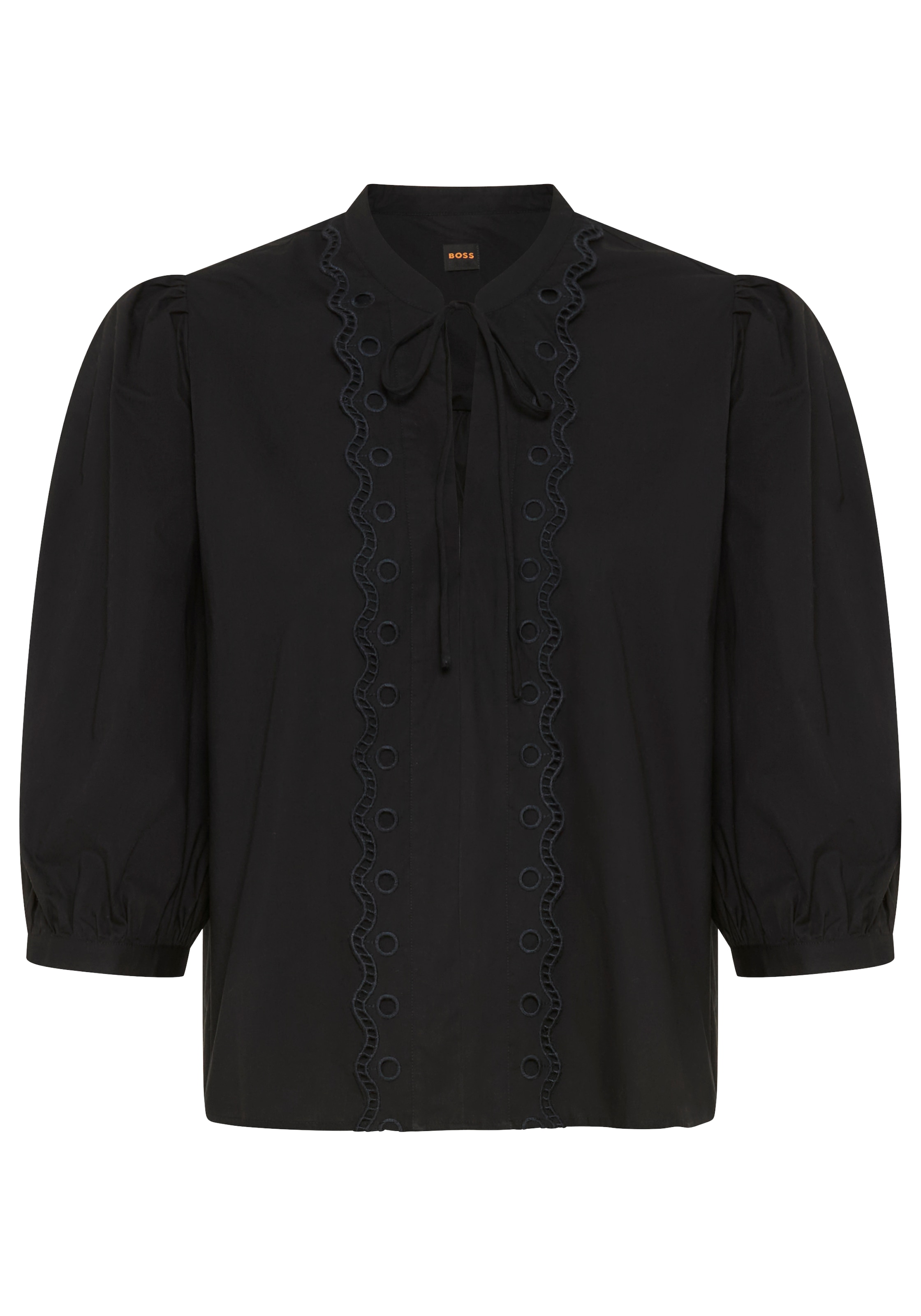 BOSS ORANGE Blouse à enfiler »Balet Premium Damenmode« aus Baumwoll-Popeline, Ballonärmel