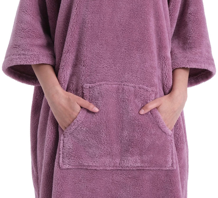 GOODproduct Badeponcho »Lillou, Surfponcho ideal für Sauna, Spa & im Urlaub« 1 Stk. weich und kuschelig, plüsch, Fleece, Unisex, für Damen und Herren